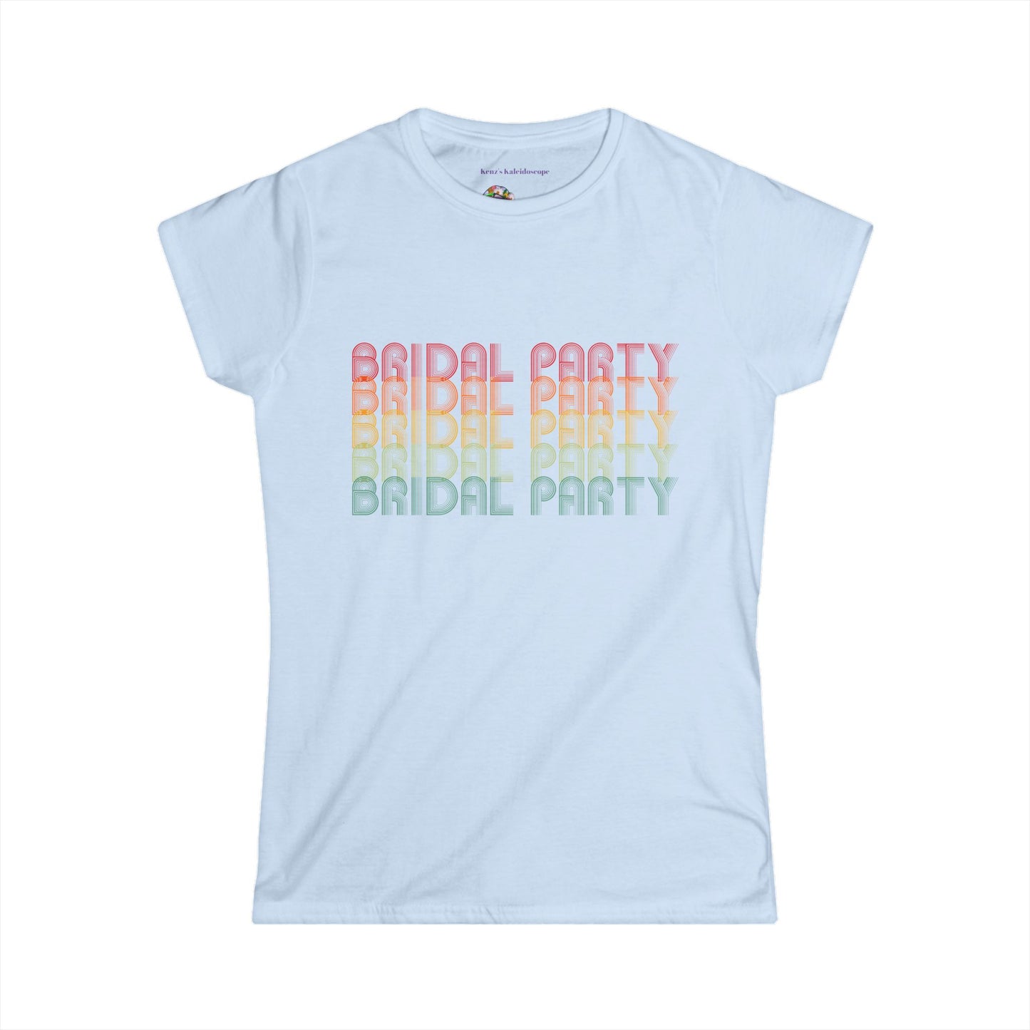 Bridal Party Retro Fade Bachelorette Party Engagement Party, S-2XL, Women's Softstyle Tee