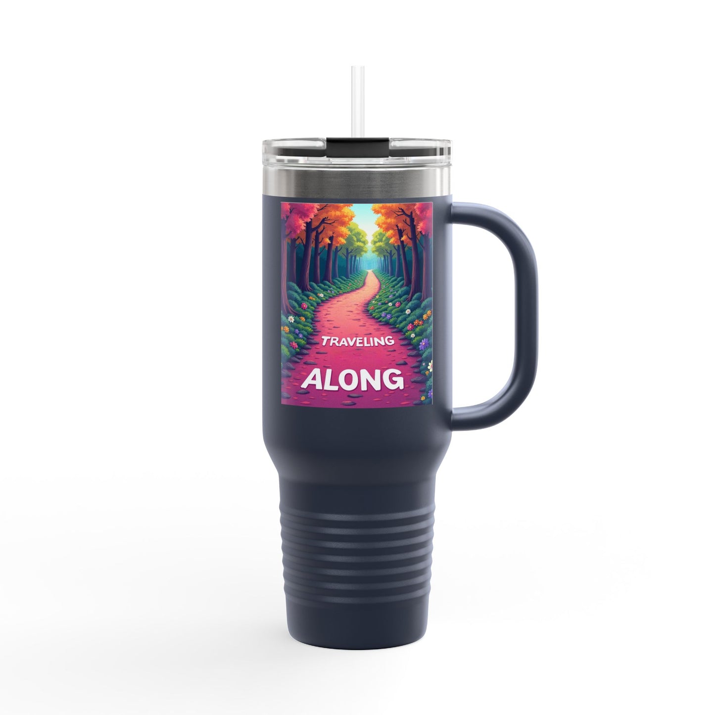 Colorful Insulated Travel Mug - 40oz | Perfect for Road Trips, Coffee Lovers, Gifts, Picnics, Adventurers