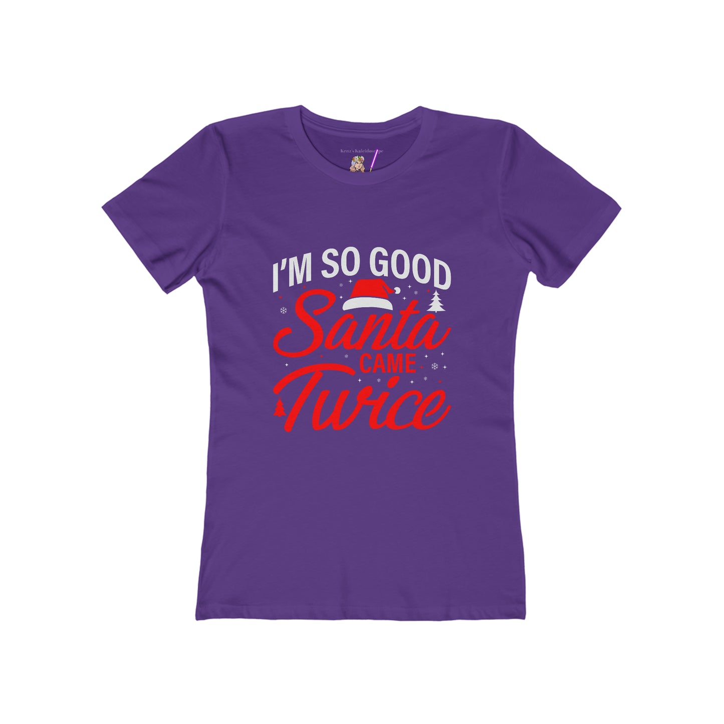 I'm so good Santa came twice holiday Women's The Boyfriend Tee