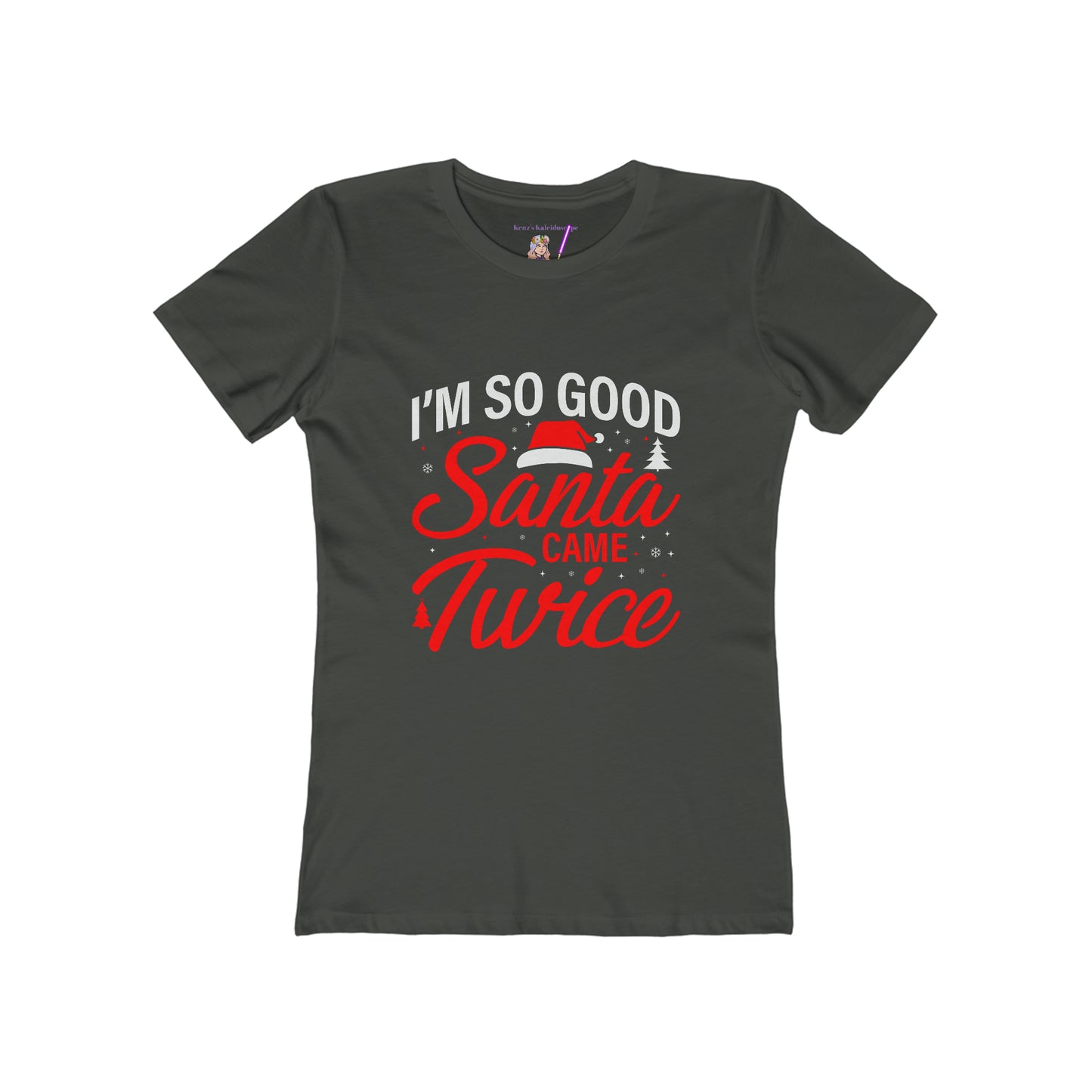 I'm so good Santa came twice holiday Women's The Boyfriend Tee