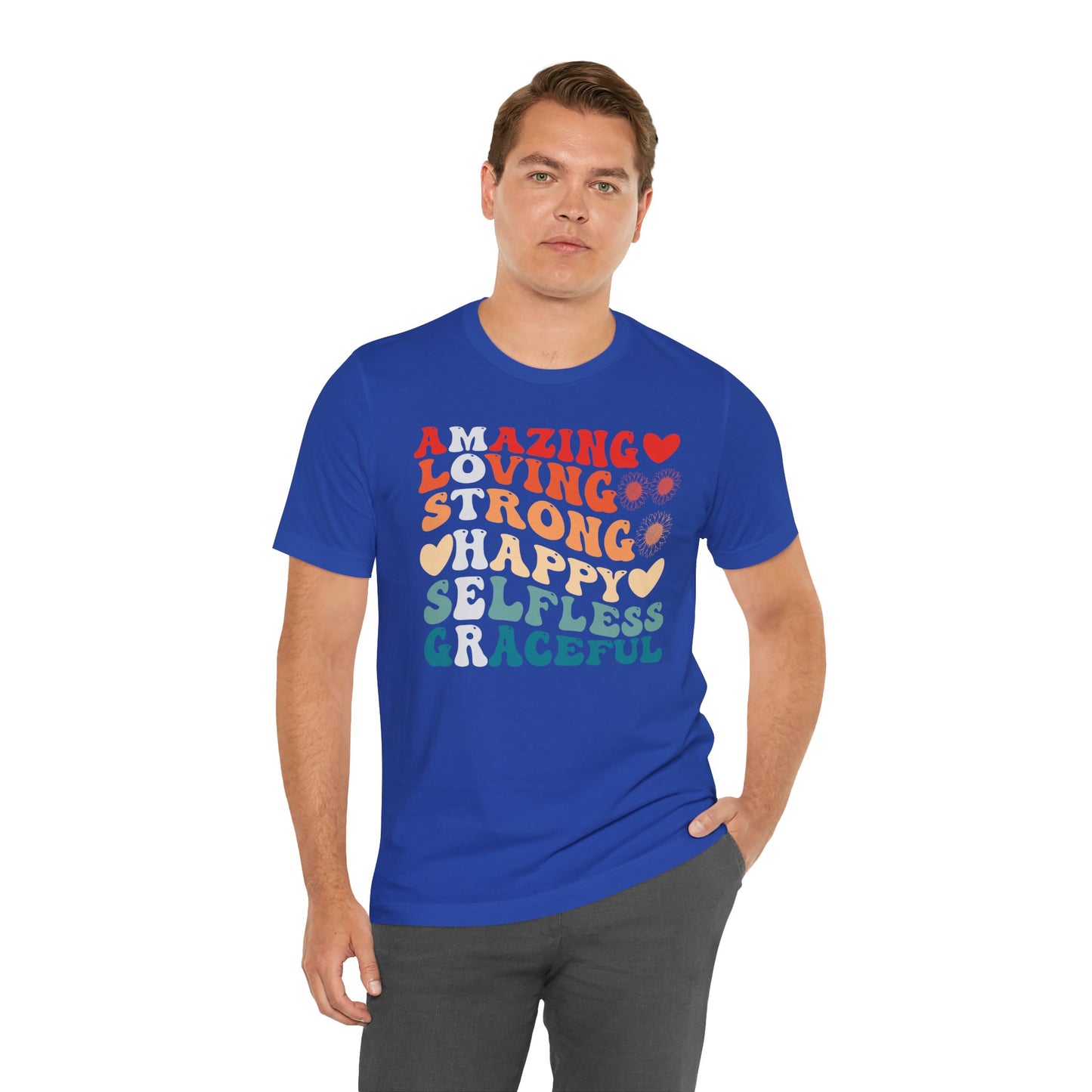 Mother's Day, Amazing Mother, XS-3XL, Unisex Jersey Short Sleeve Tee