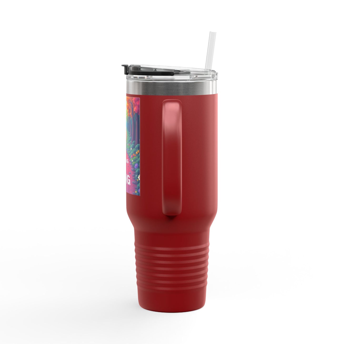 Colorful Insulated Travel Mug - 40oz | Perfect for Road Trips, Coffee Lovers, Gifts, Picnics, Adventurers