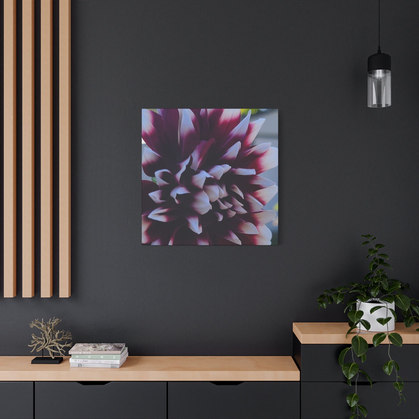 Hopelessly Devoted To Dahlias, Matte Canvas, Stretched, 1.25"