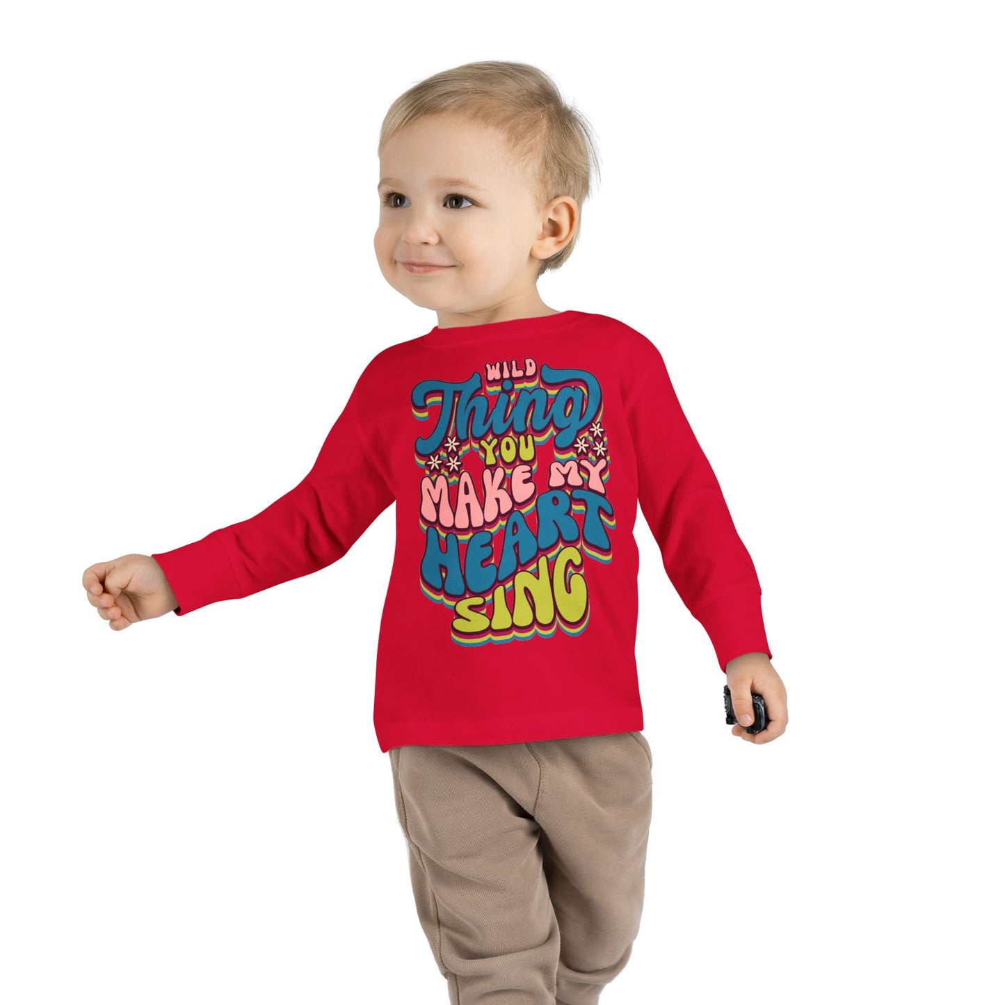 Wild Thing Valentine's Day Toddler Long Sleeve Tee