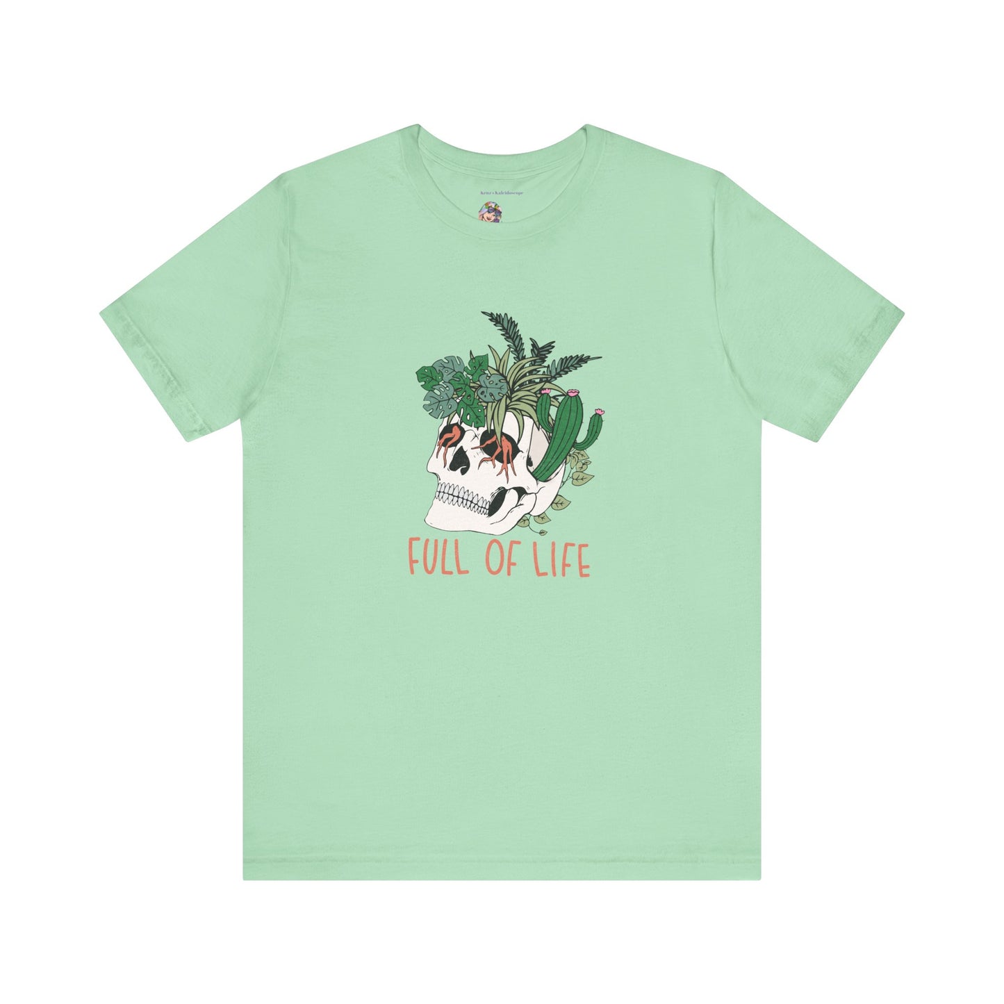 Plants, Full of Life, Skeleton, Springtime, Gardening, XS-3XL Unisex Jersey Short Sleeve Tee