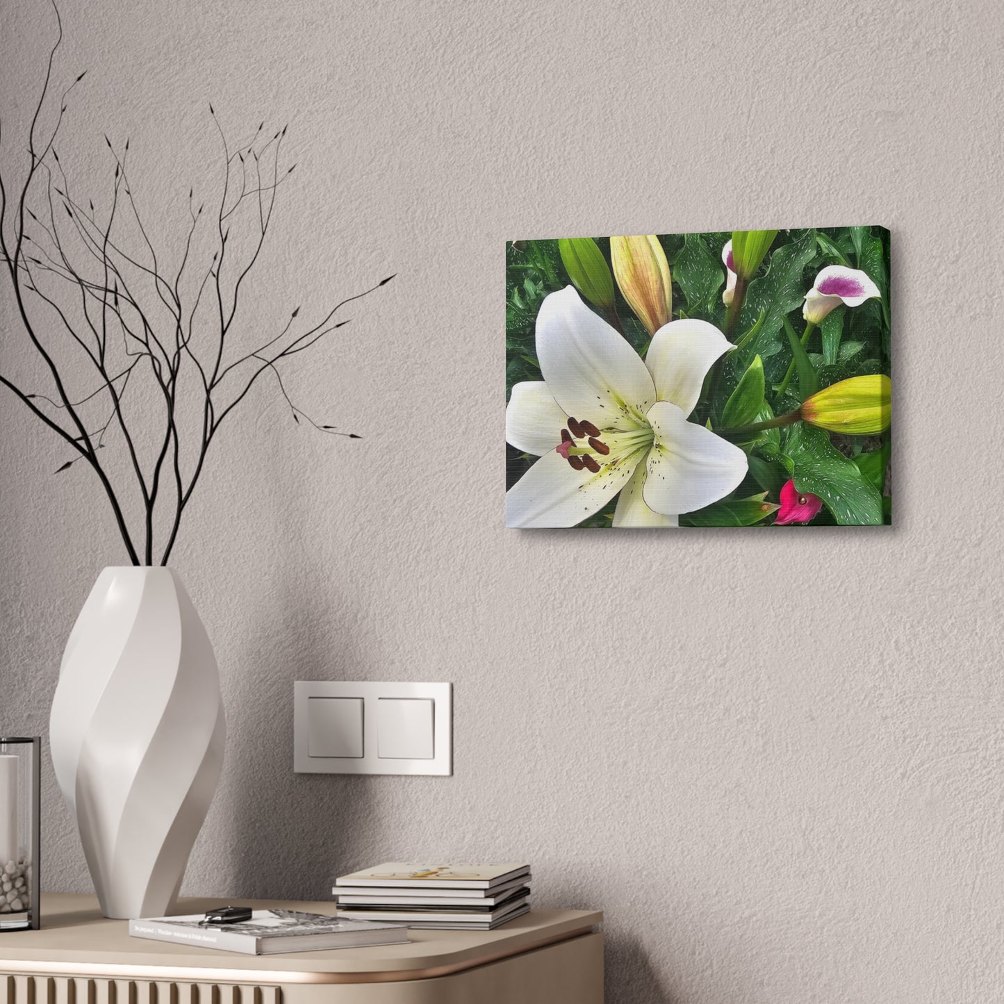 Lily Explosion, Canvas Stretched, 1.5''