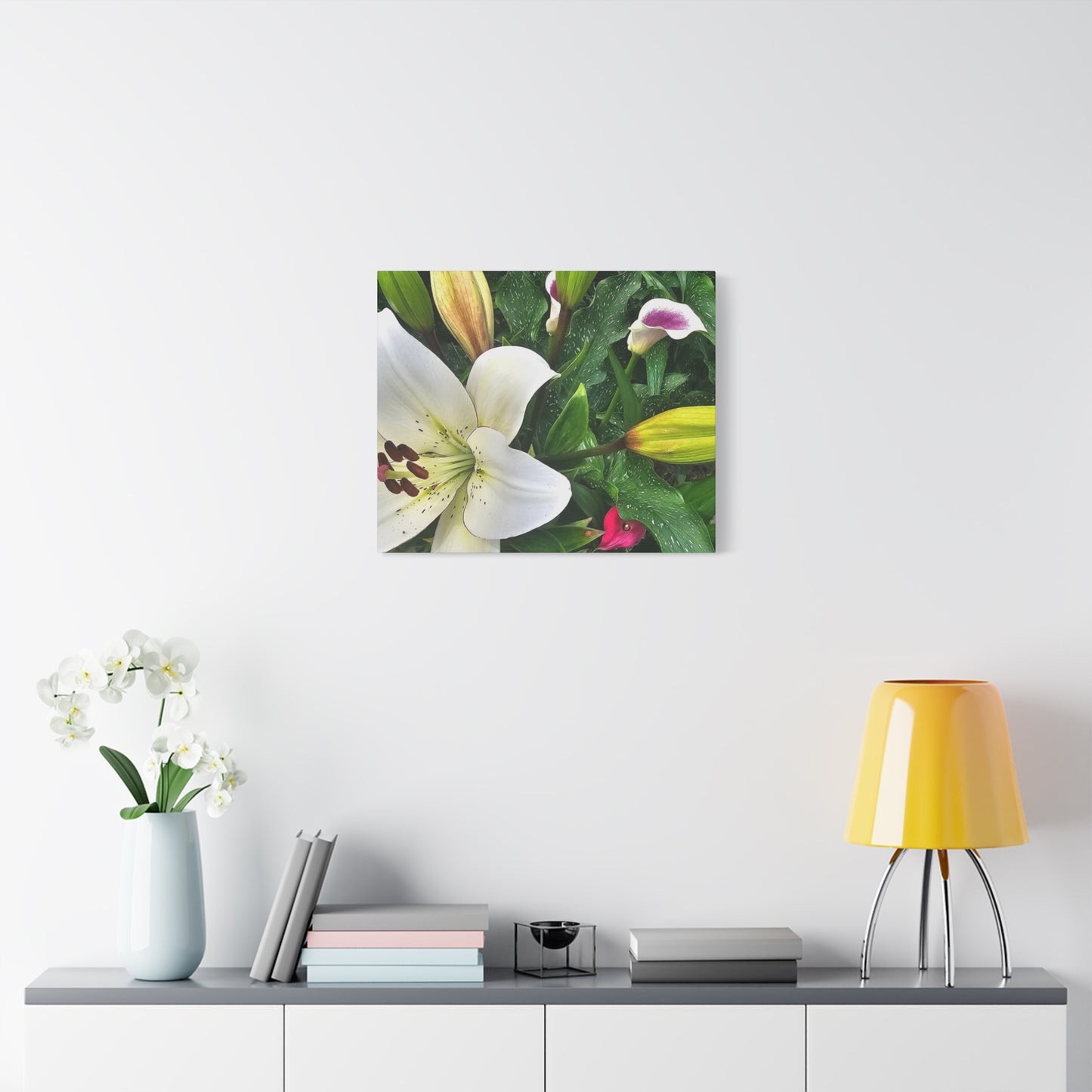 Lily Explosion, Matte Canvas, Stretched, 1.25"