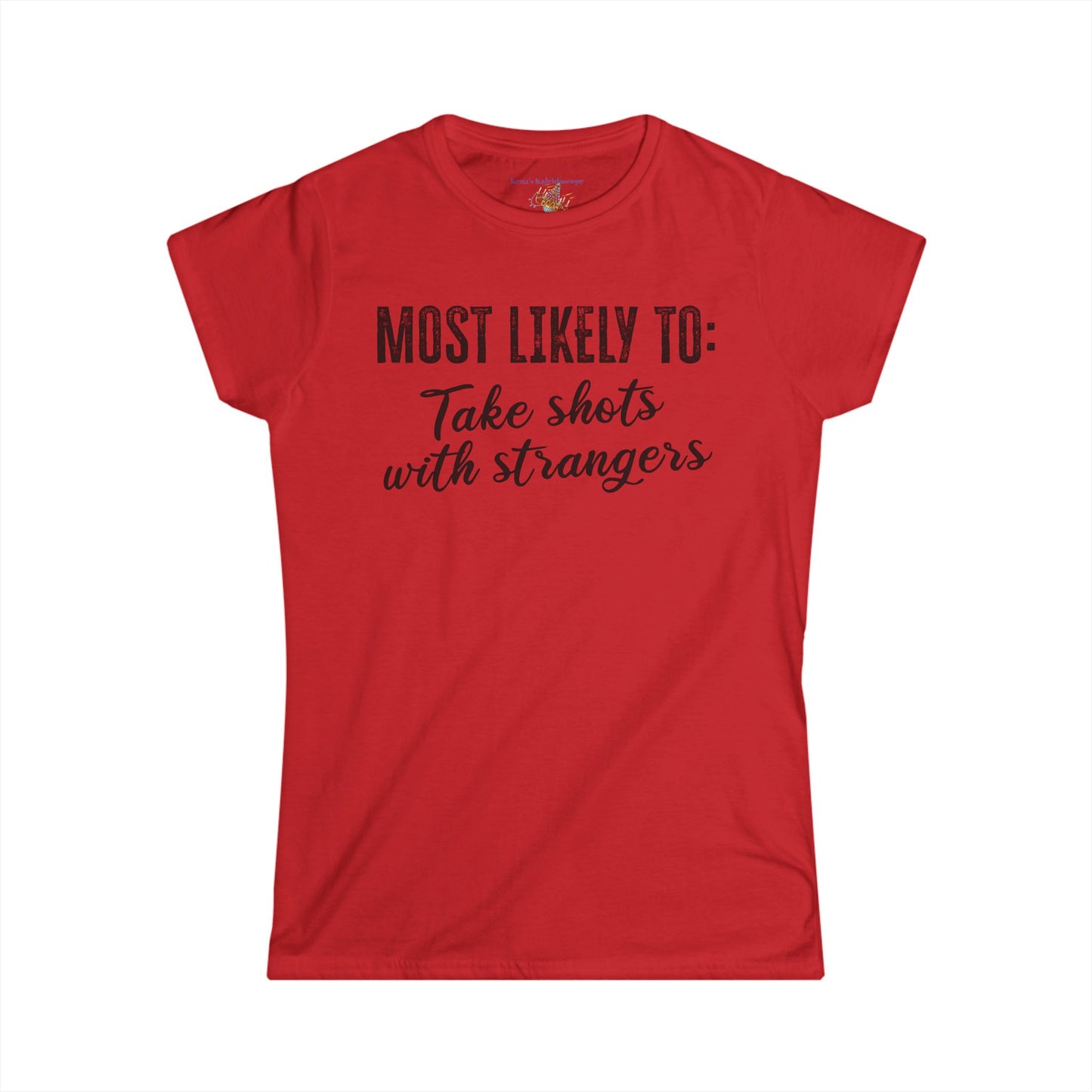 Bachelorette Party, Most Likely To, S-2XL, Women's Softstyle Tee