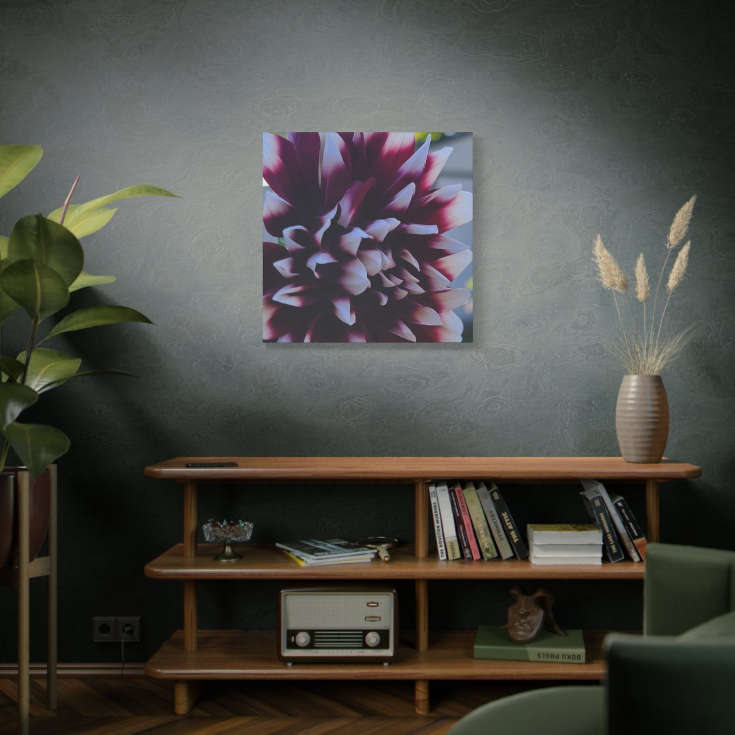 Hopelessly Devoted To Dahlias, Matte Canvas, Stretched, 1.25"