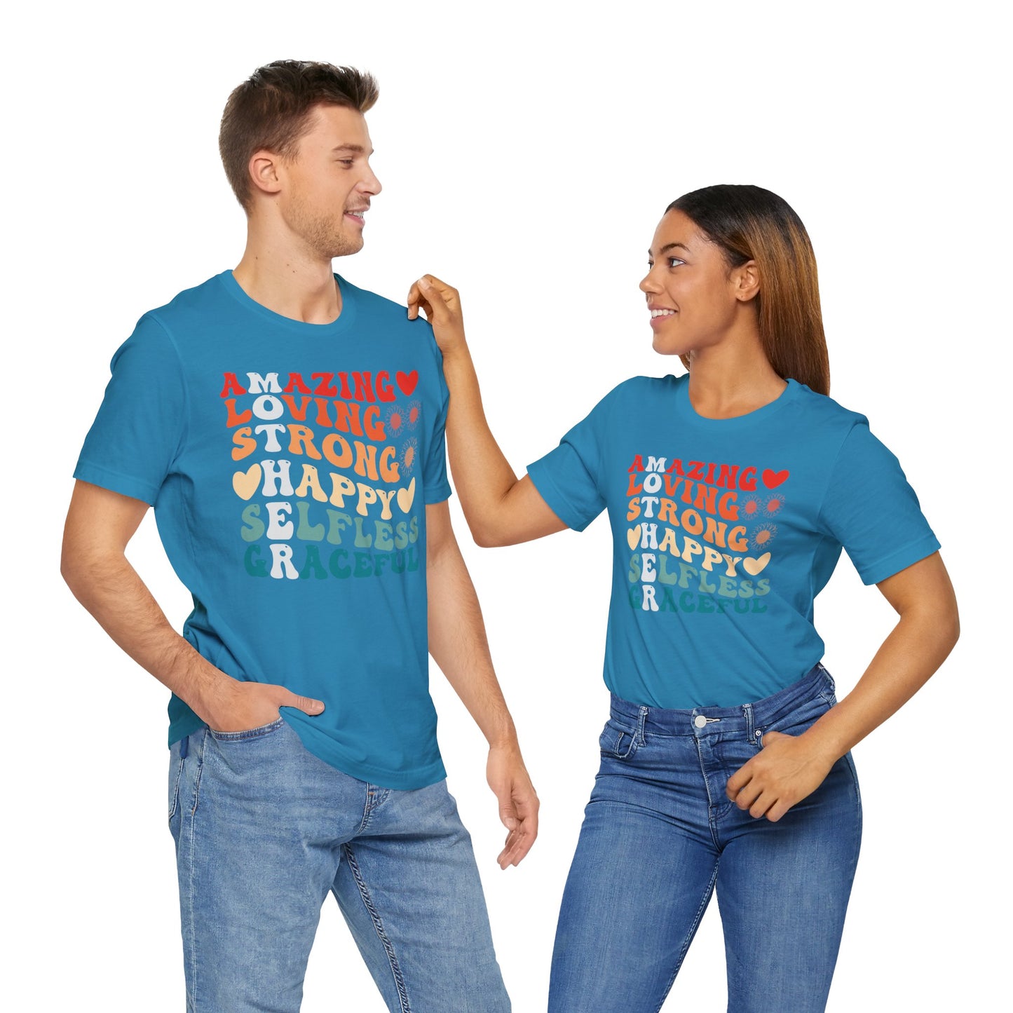 Mother's Day, Amazing Mother, XS-3XL, Unisex Jersey Short Sleeve Tee