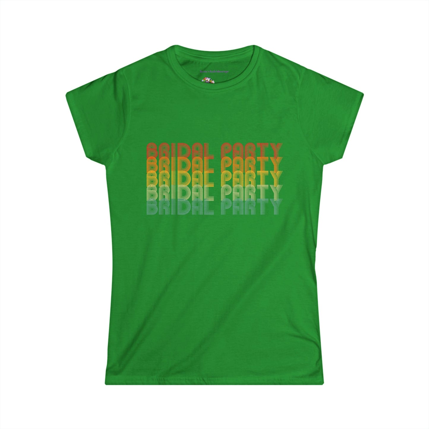 Bridal Party Retro Fade Bachelorette Party Engagement Party, S-2XL, Women's Softstyle Tee