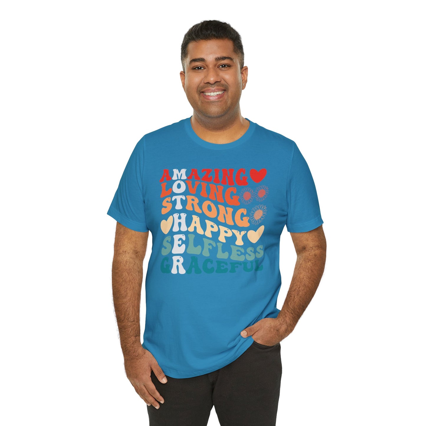 Mother's Day, Amazing Mother, XS-3XL, Unisex Jersey Short Sleeve Tee