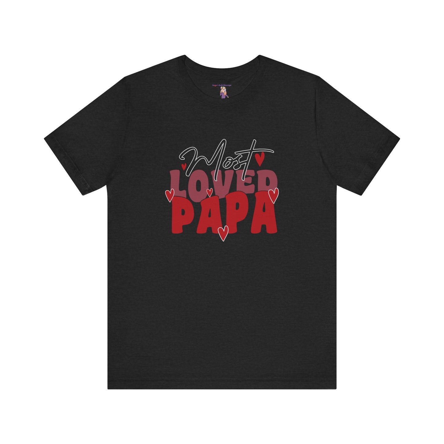 Most Loved Papa Valentines Day Unisex Jersey Short Sleeve Tee
