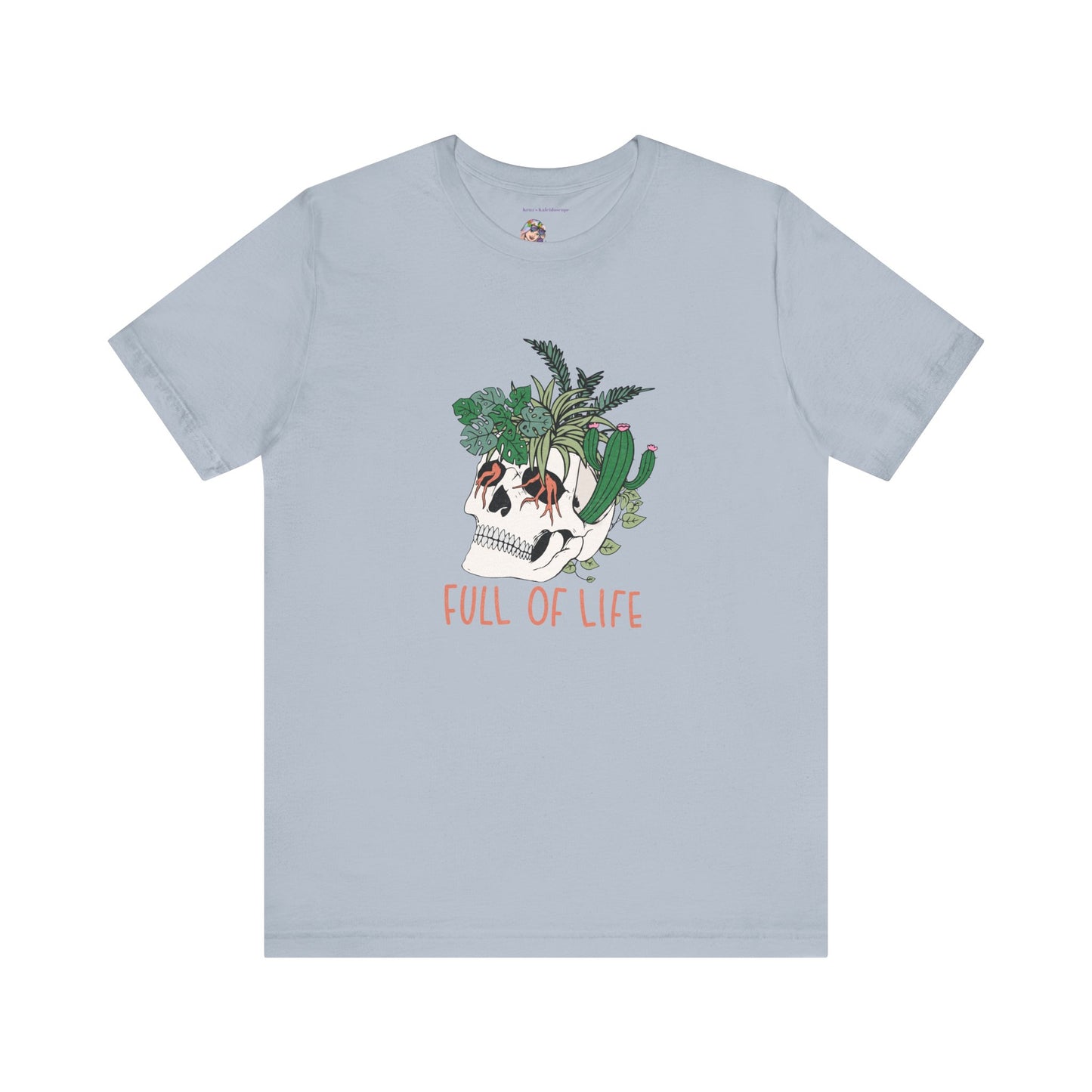 Plants, Full of Life, Skeleton, Springtime, Gardening, XS-3XL Unisex Jersey Short Sleeve Tee