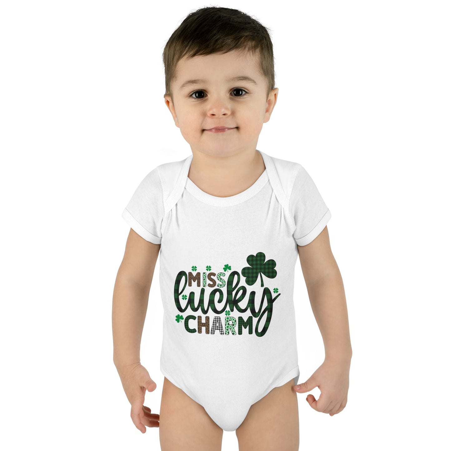 Miss Lucky Charm Infant Onesie Baby Rib Bodysuit