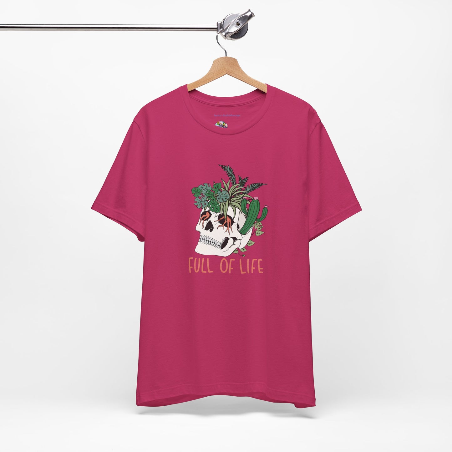 Plants, Full of Life, Skeleton, Springtime, Gardening, XS-3XL Unisex Jersey Short Sleeve Tee