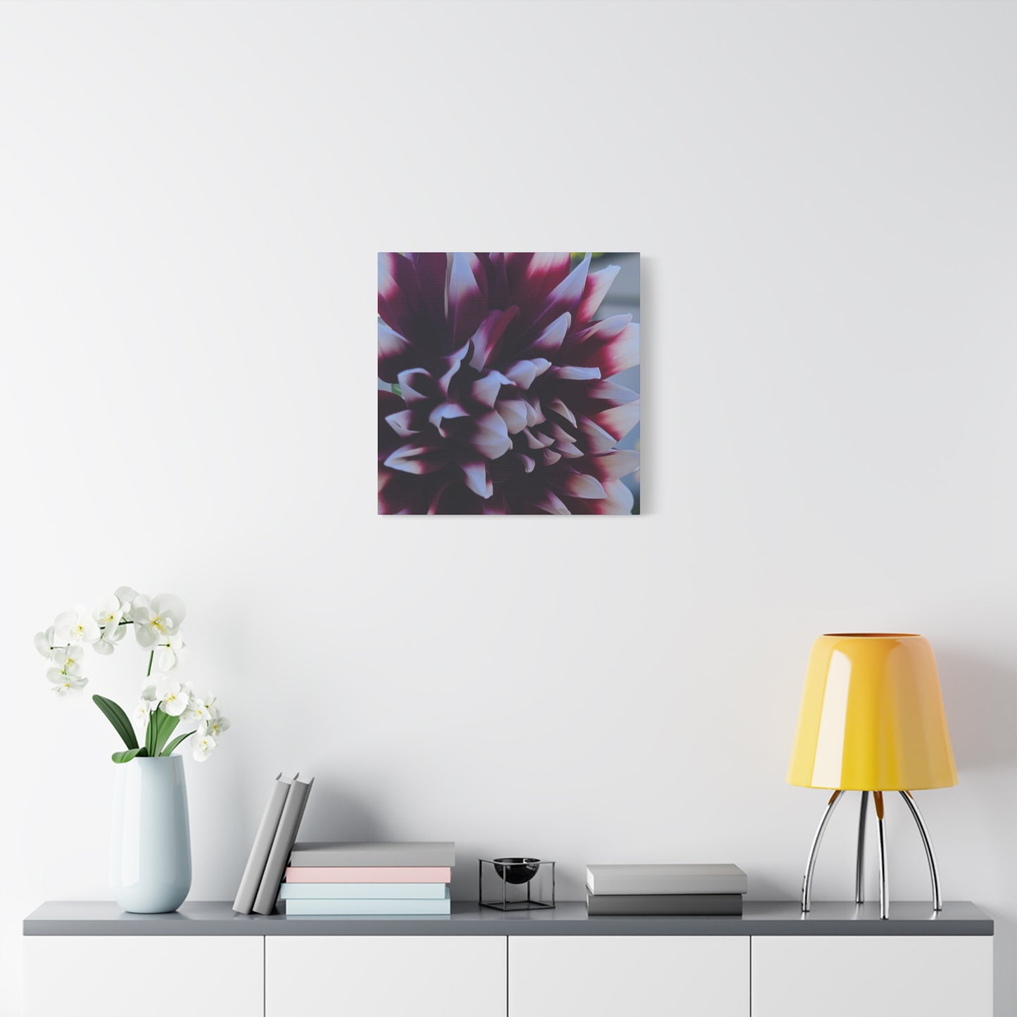 Hopelessly Devoted To Dahlias, Matte Canvas, Stretched, 1.25"