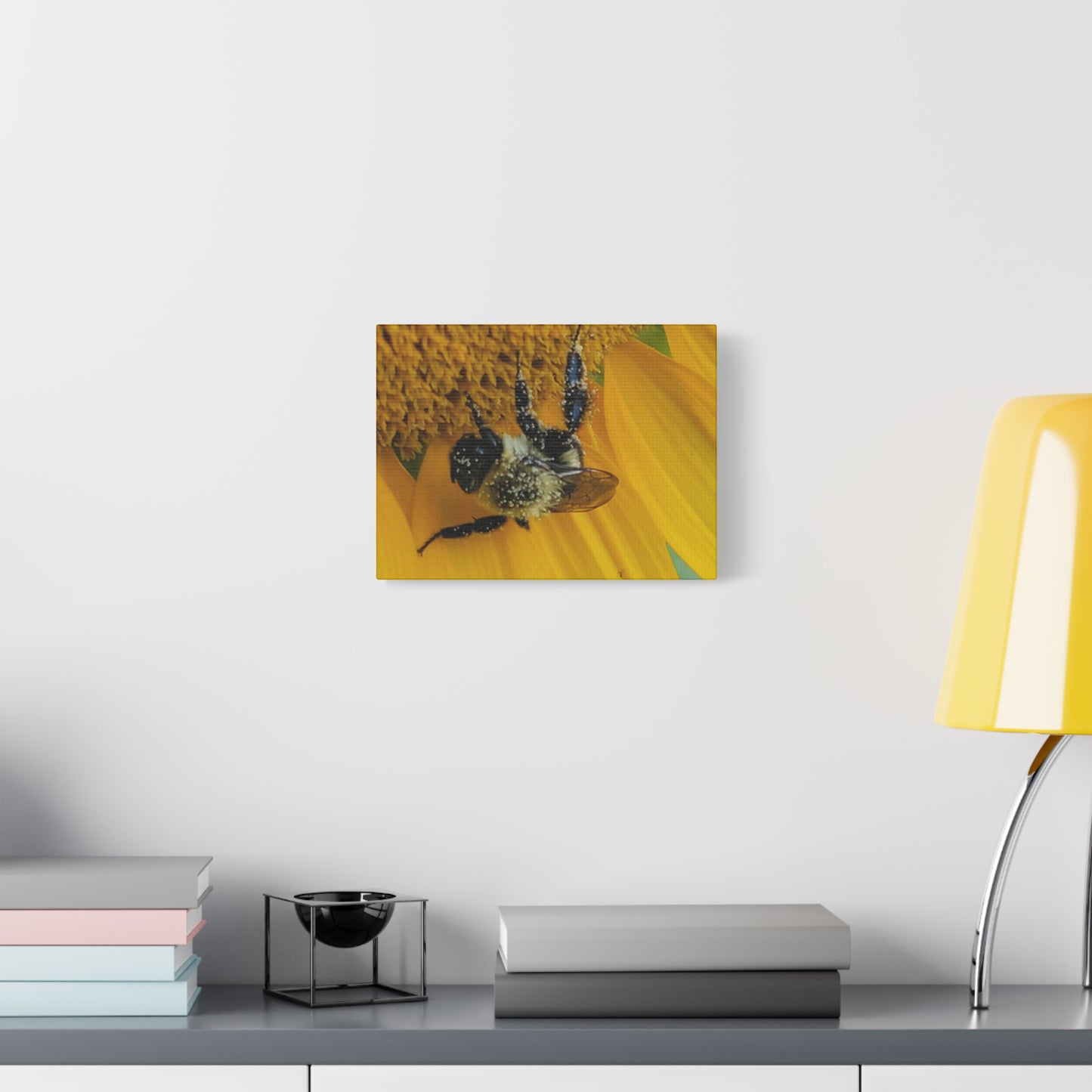 Happy Little Bee, Matte Canvas, Stretched, 1.25"