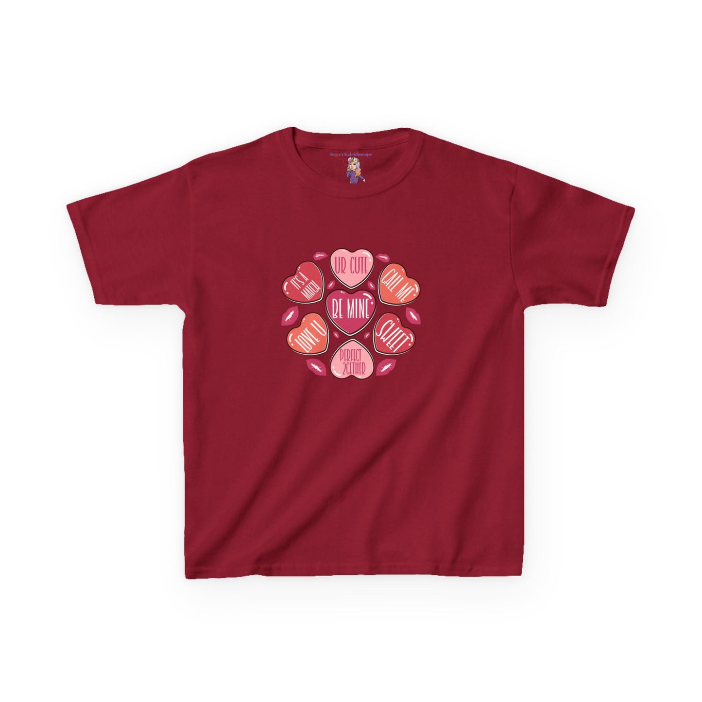Conversation Hearts Valentines Day Kids Heavy Cotton™ Tee