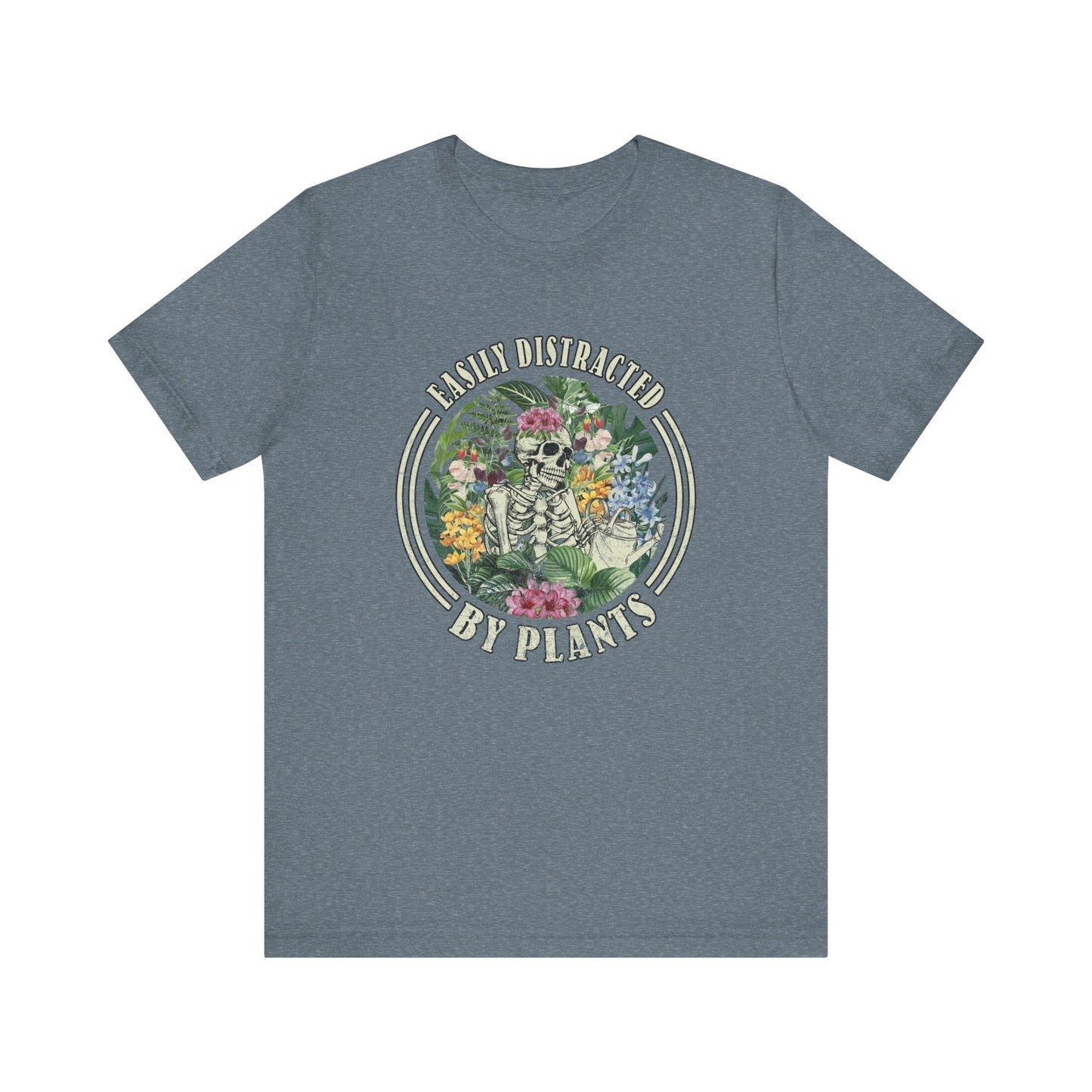 Easily Distracted By Plants, S- 5XL, Unisex Jersey Short Sleeve Tee
