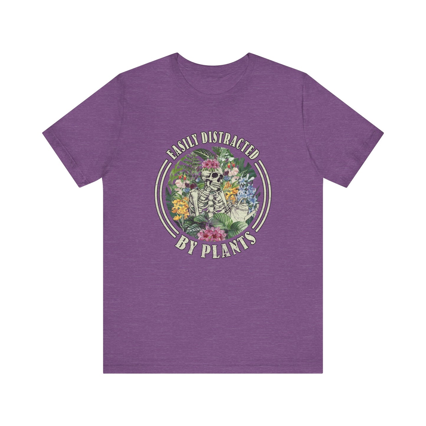 Easily Distracted By Plants, S- 5XL, Unisex Jersey Short Sleeve Tee