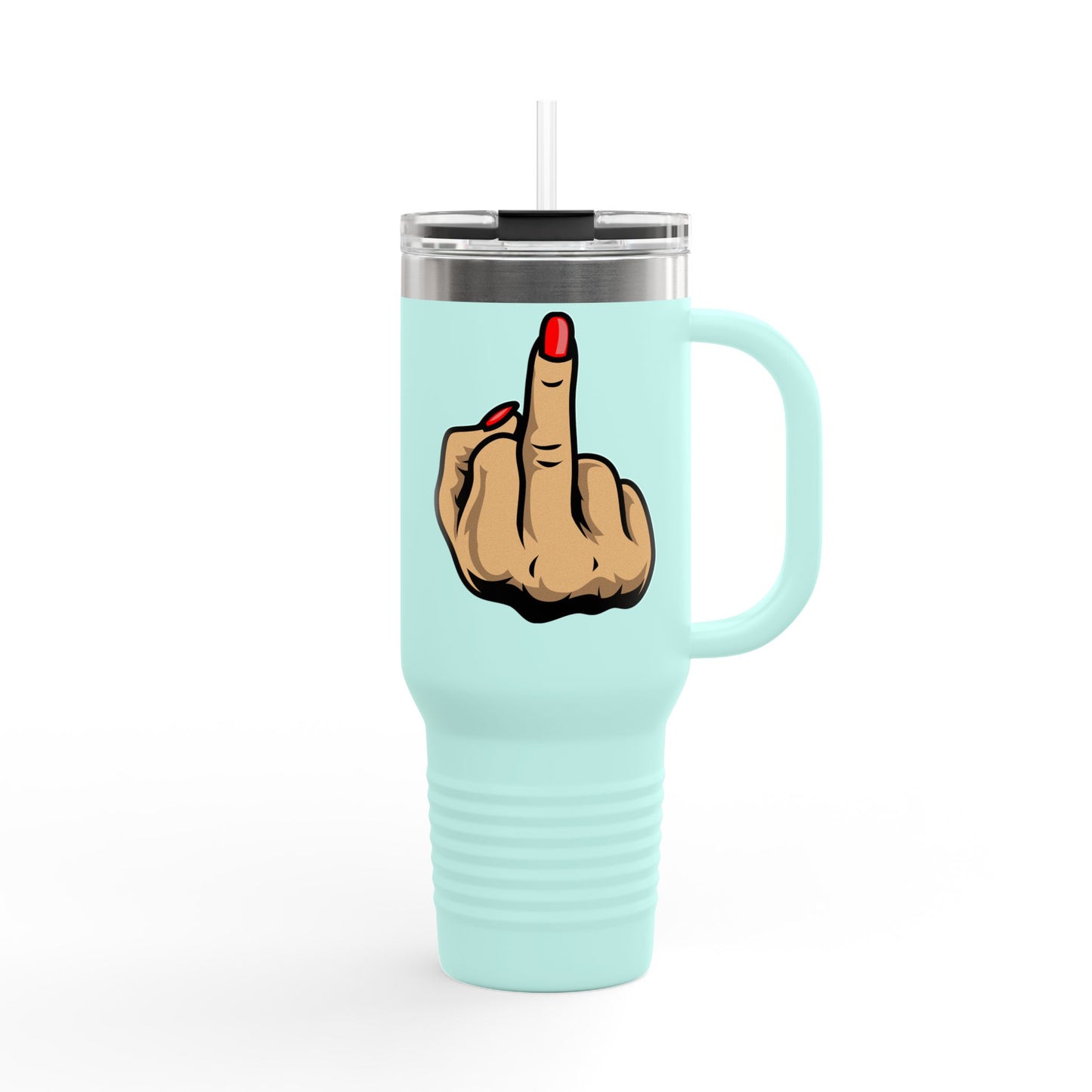 Sassy Insulated Travel Mug with Finger, 40oz