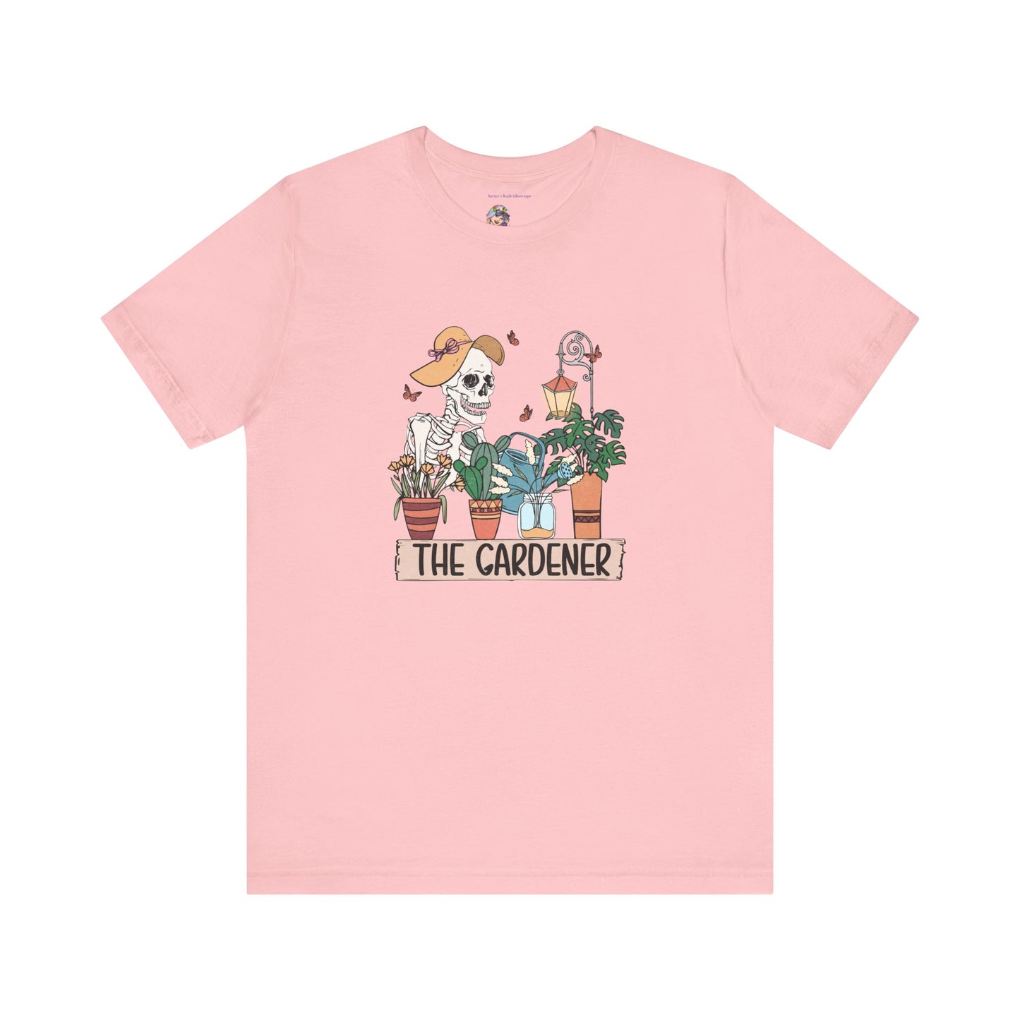 Plants, The Gardener, Skeleton, Springtime, Gardening, XS-3XL Unisex Jersey Short Sleeve Tee