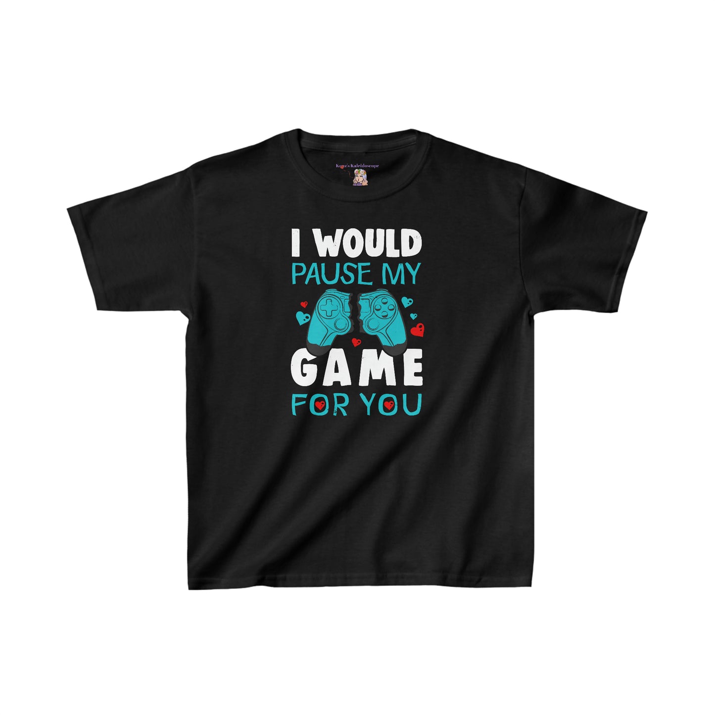 I Would Pause My Game for You Valentines Day Kids Heavy Cotton™ Tee