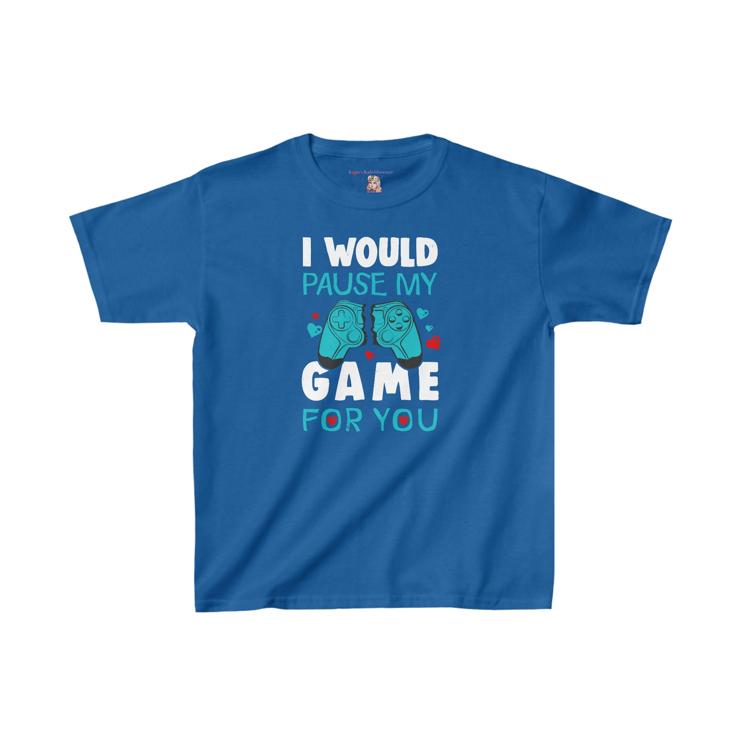 I Would Pause My Game for You Valentines Day Kids Heavy Cotton™ Tee