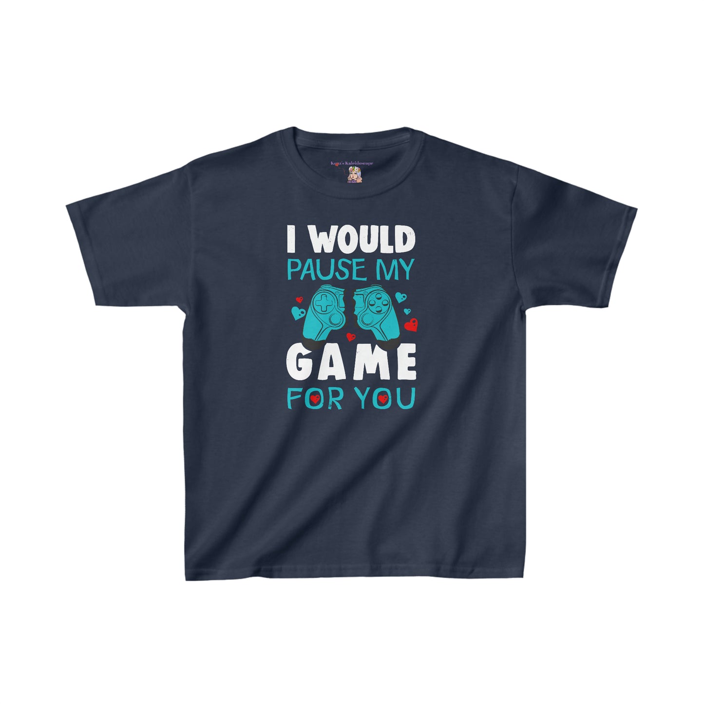 I Would Pause My Game for You Valentines Day Kids Heavy Cotton™ Tee
