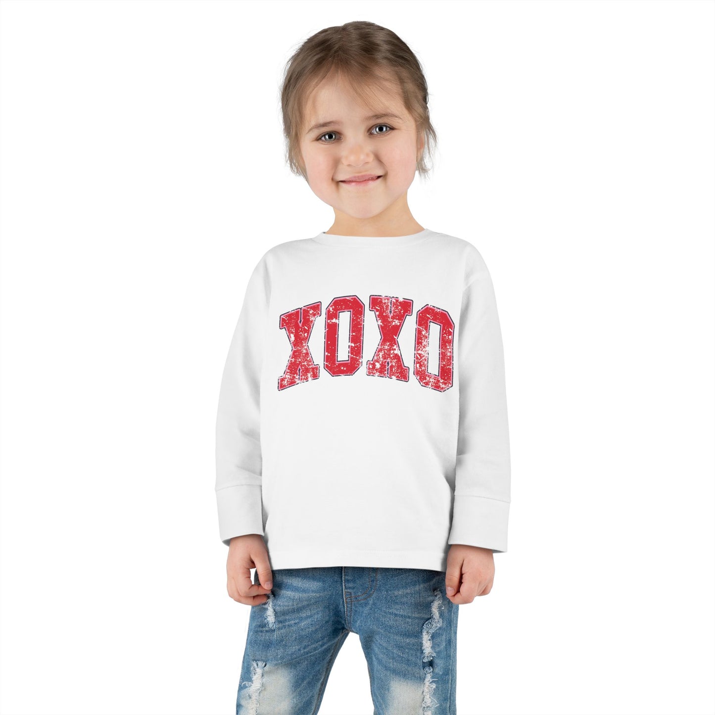 XOXO Valentine's Day Toddler Long Sleeve Tee