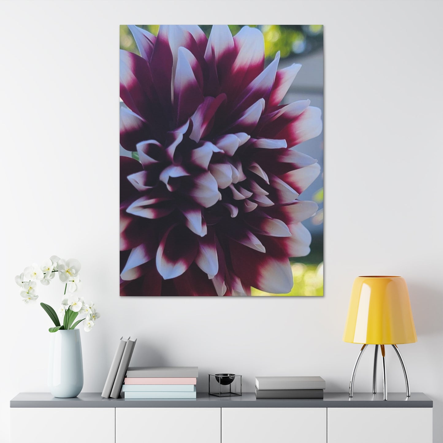 Hopelessly Devoted To Dahlias, Canvas Stretched, 1.5''