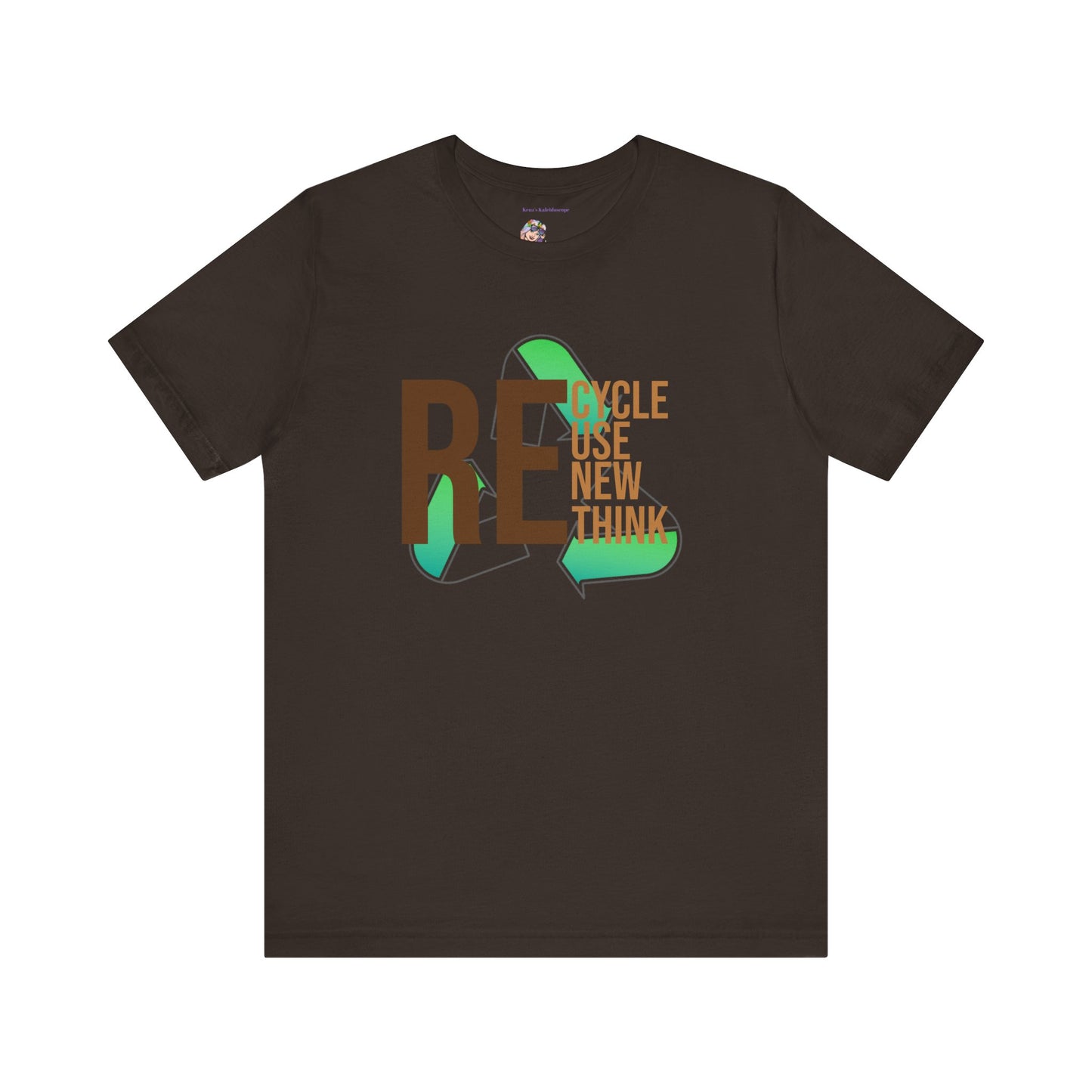 Recycle Reuse Renew Rethink Earthday S-3XL Unisex Jersey Short Sleeve Tee