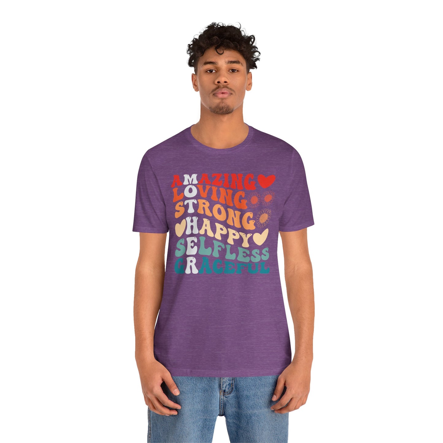 Mother's Day, Amazing Mother, XS-3XL, Unisex Jersey Short Sleeve Tee