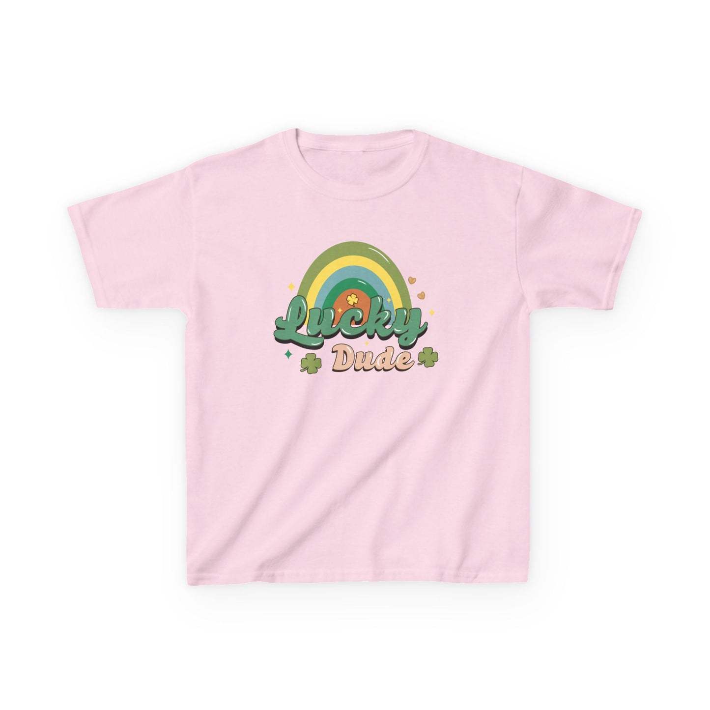 Lucky Dude St Patricks Day Kids Heavy Cotton Tee