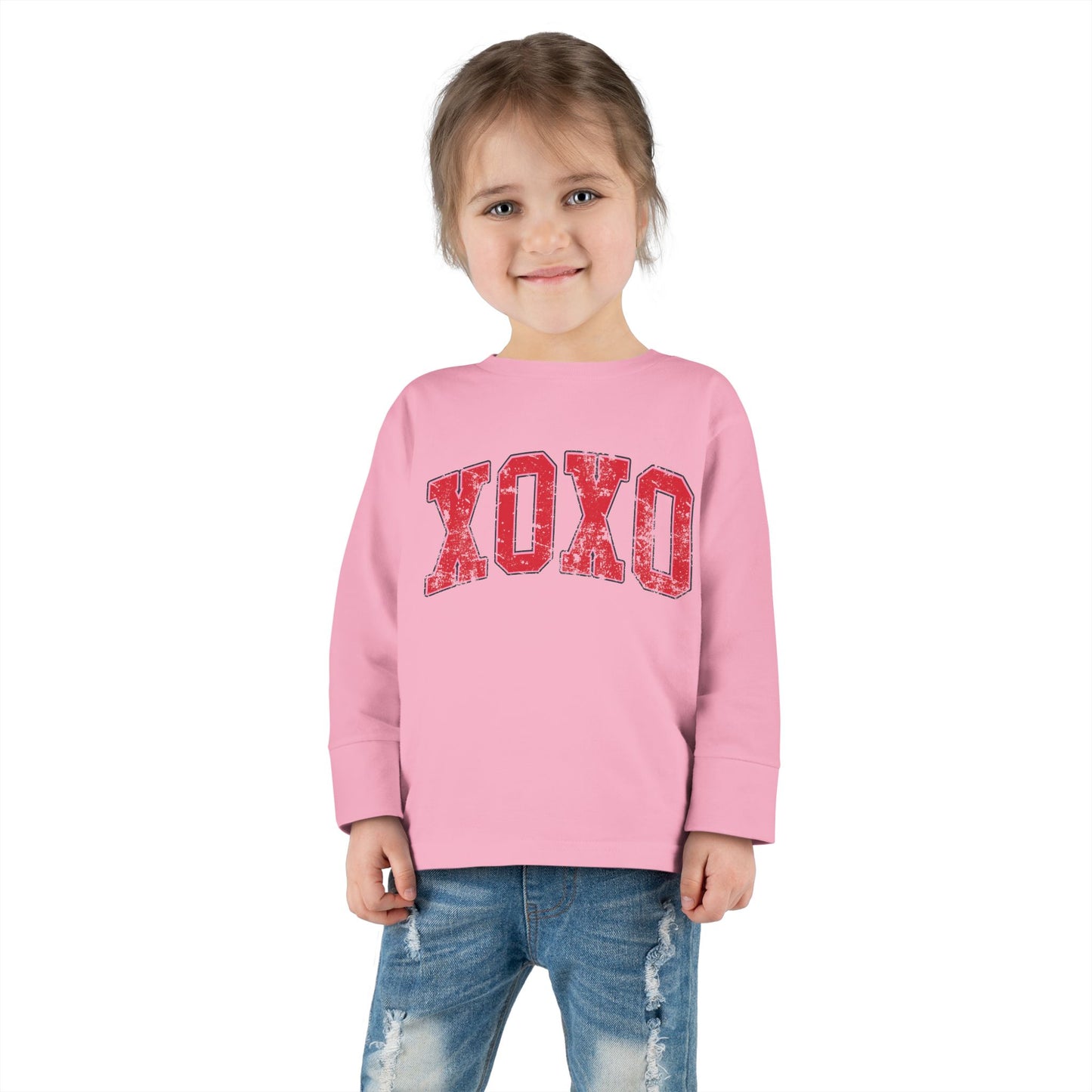 XOXO Valentine's Day Toddler Long Sleeve Tee