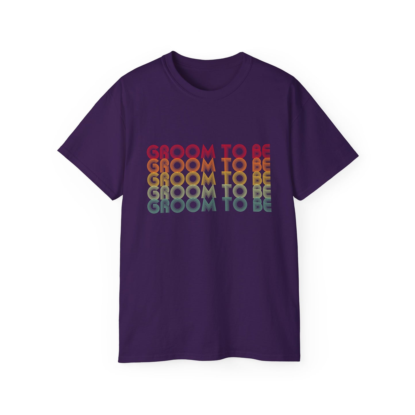 Groom To Be Engagement Party Retro Fade, S-5XL, Unisex Ultra Cotton Tee