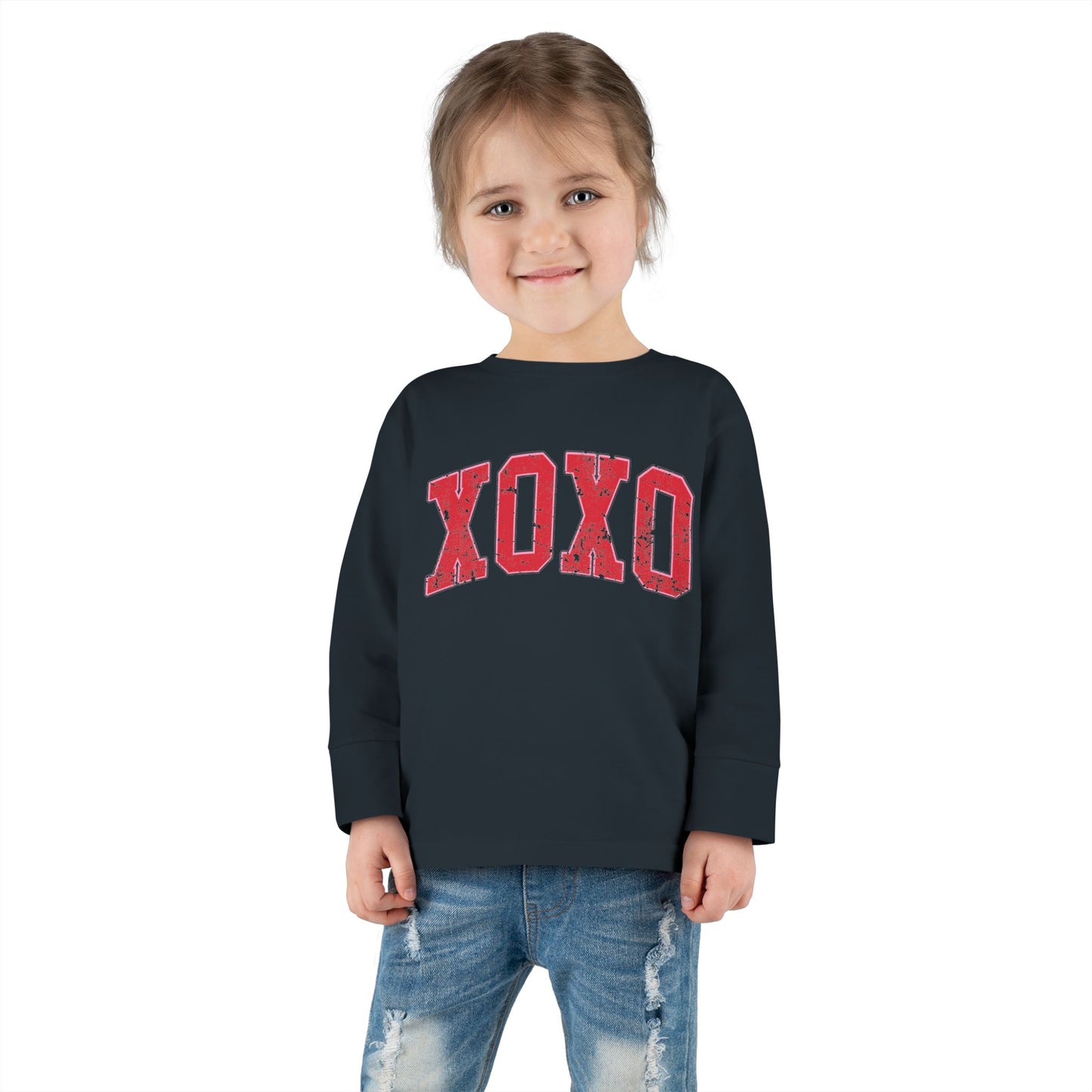 XOXO Valentine's Day Toddler Long Sleeve Tee