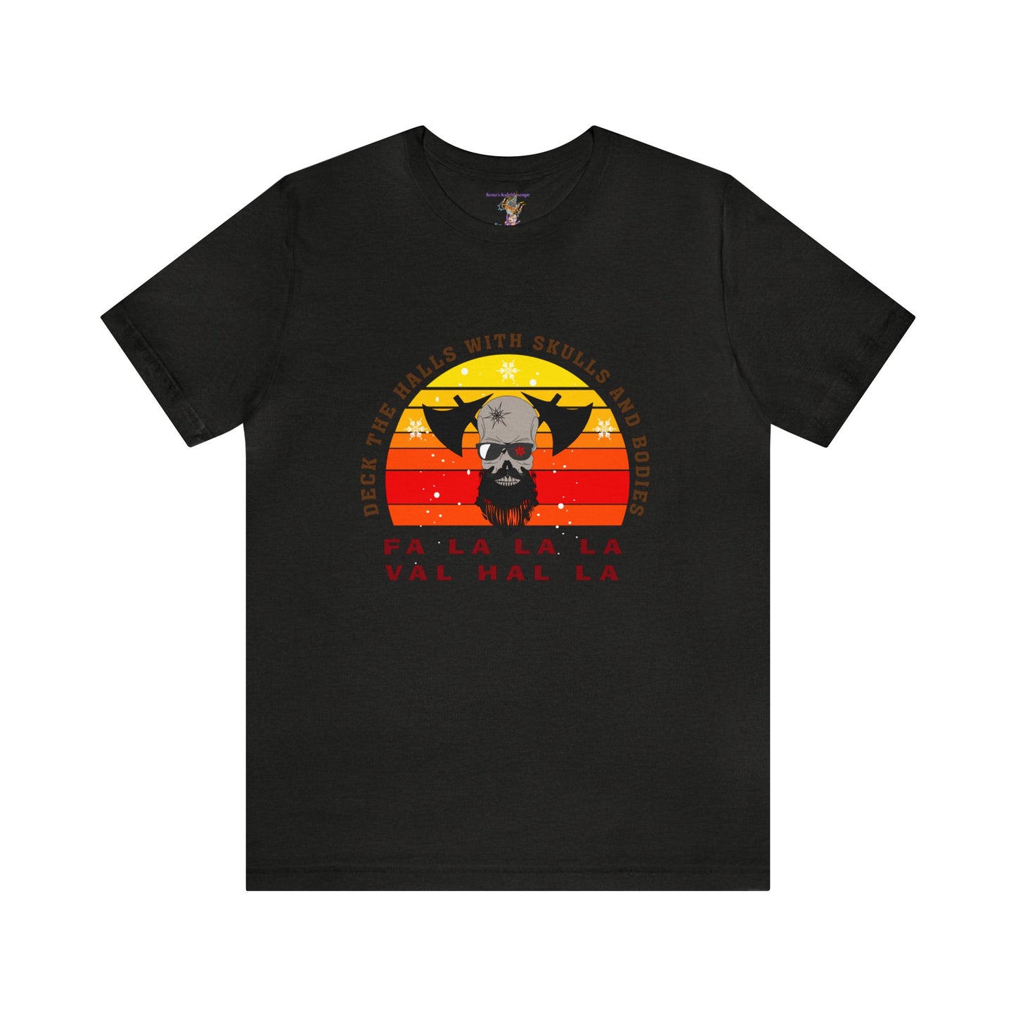 Viking Christmas Fa La La Valhalla Holiday Unisex Jersey Short Sleeve Tee