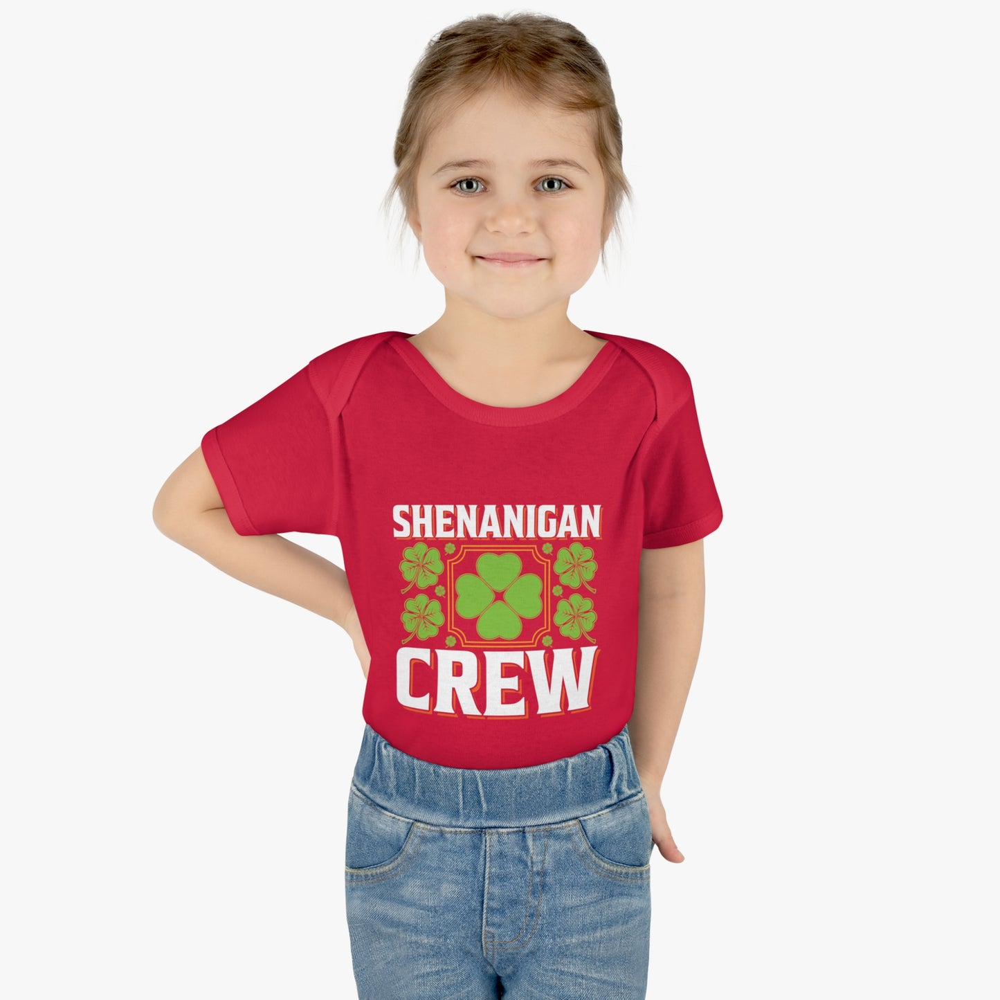 St Patricks Day Matching Family Shenanigans Crew Infant Baby Rib Bodysuit