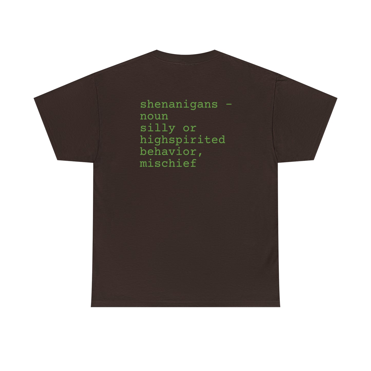 Unisex Shenanigan's Matching Family Shenanigans Crew St Patricks Day Heavy Cotton Tee