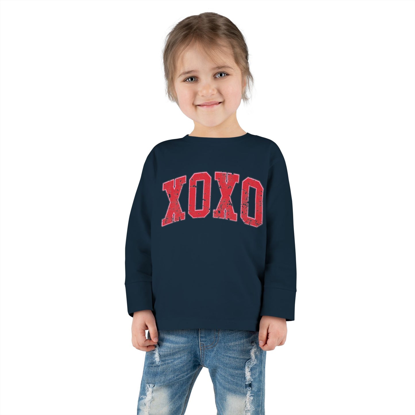 XOXO Valentine's Day Toddler Long Sleeve Tee