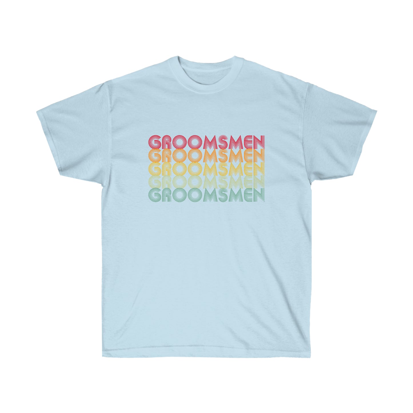 Groomsmen Engagament Party Retro Fade, S-5XL, Unisex Ultra Cotton Tee