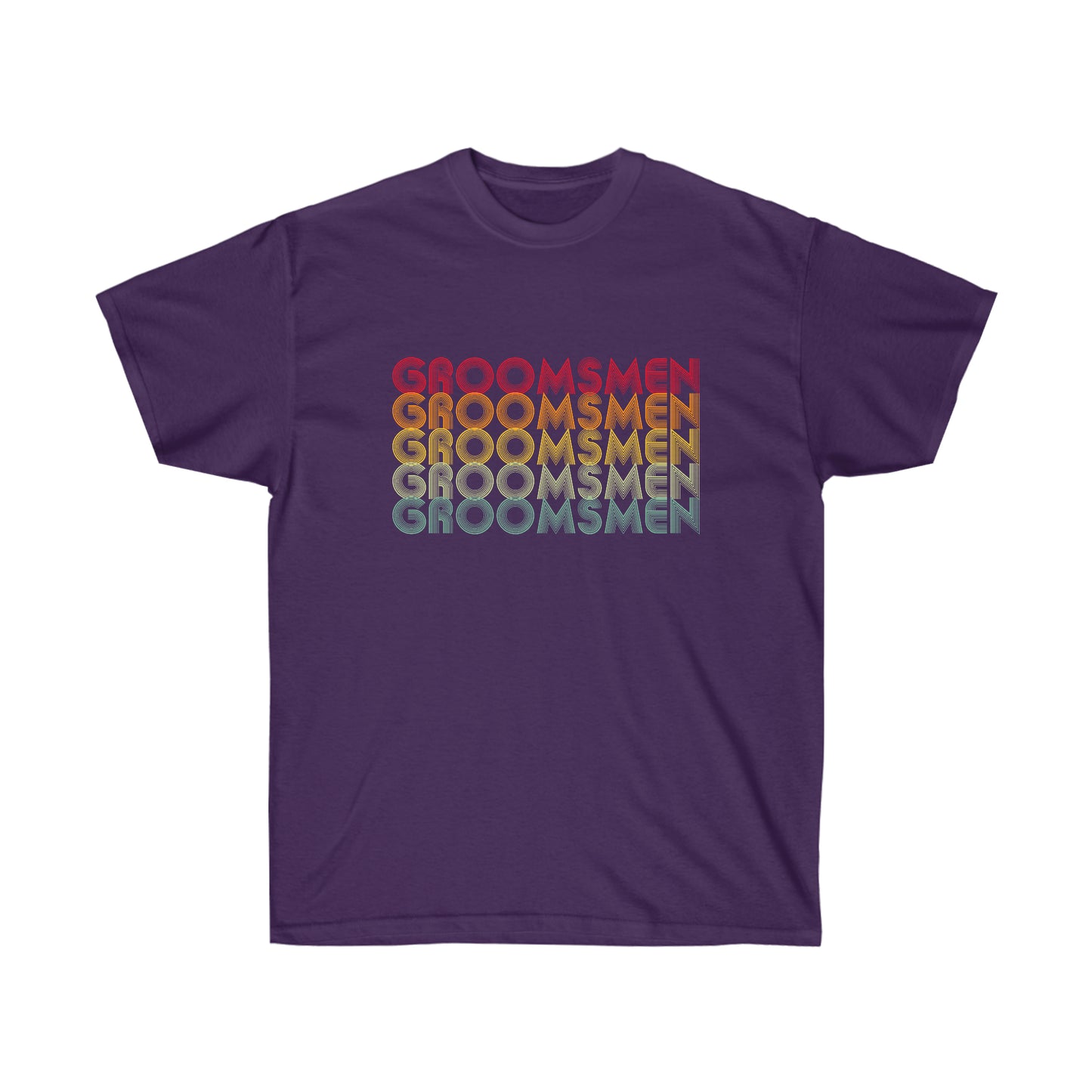 Groomsmen Engagament Party Retro Fade, S-5XL, Unisex Ultra Cotton Tee