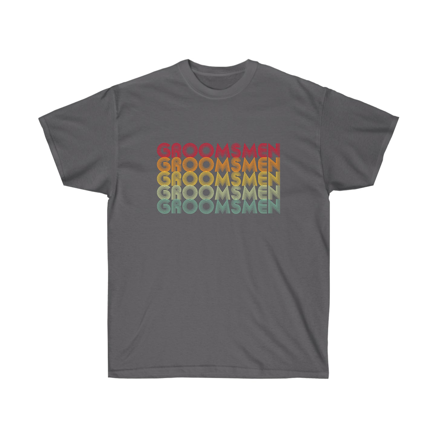 Groomsmen Engagament Party Retro Fade, S-5XL, Unisex Ultra Cotton Tee