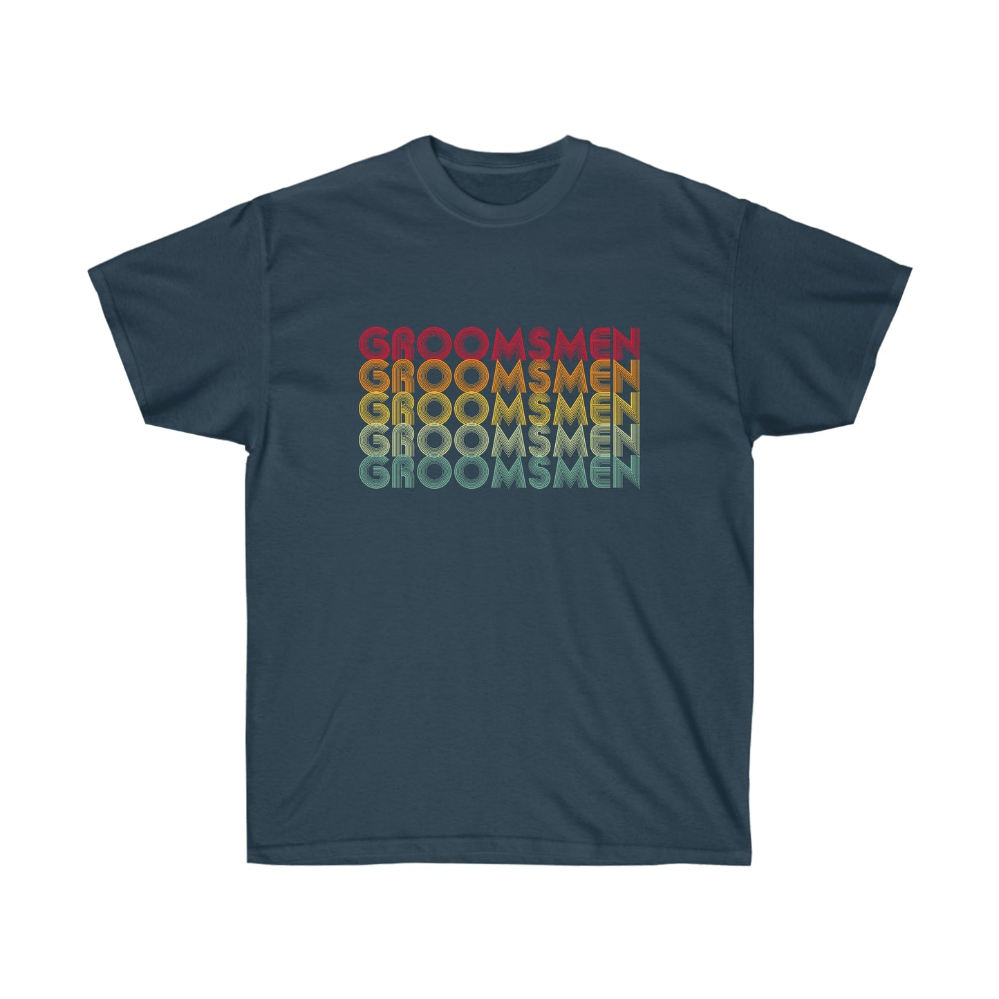 Groomsmen Engagament Party Retro Fade, S-5XL, Unisex Ultra Cotton Tee