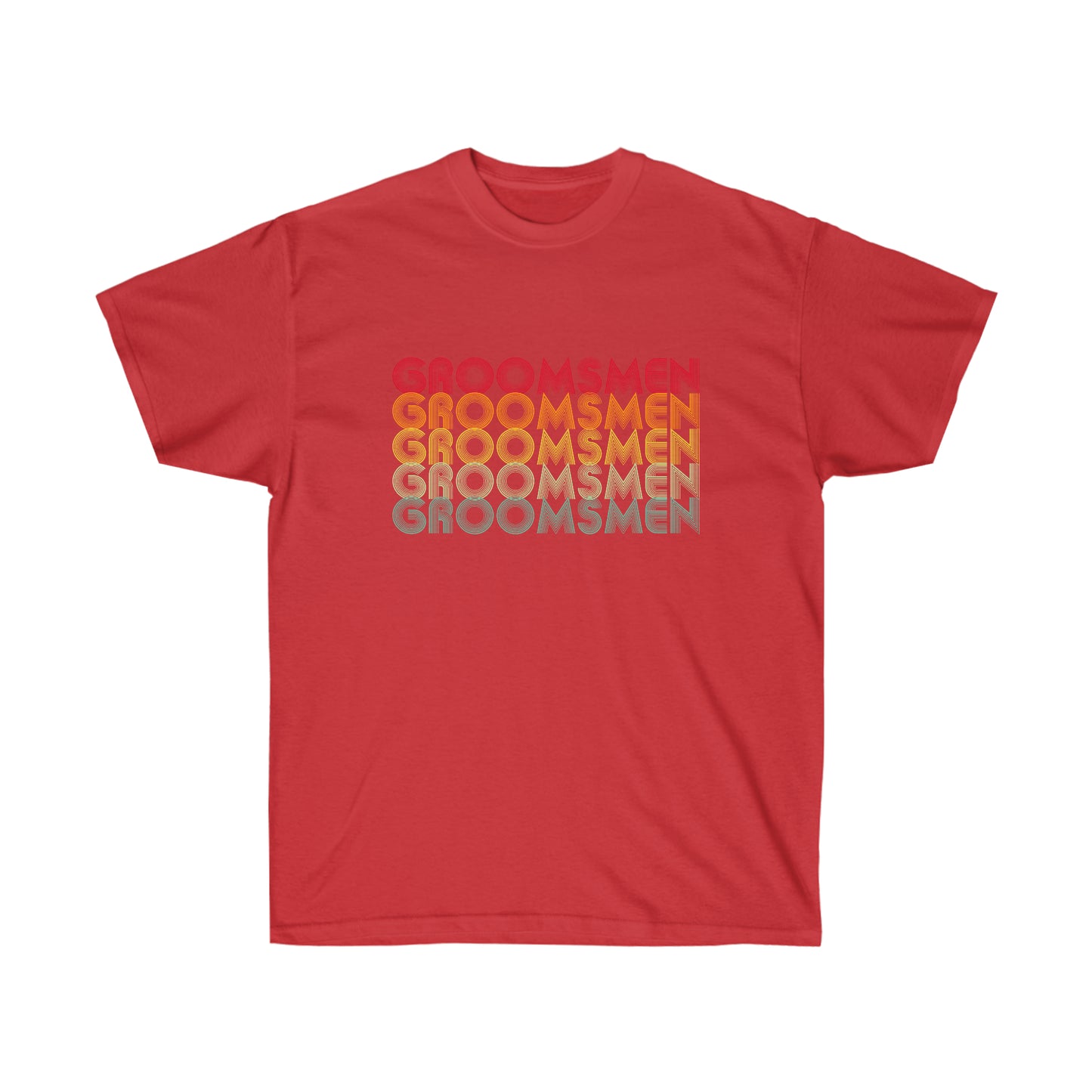 Groomsmen Engagament Party Retro Fade, S-5XL, Unisex Ultra Cotton Tee