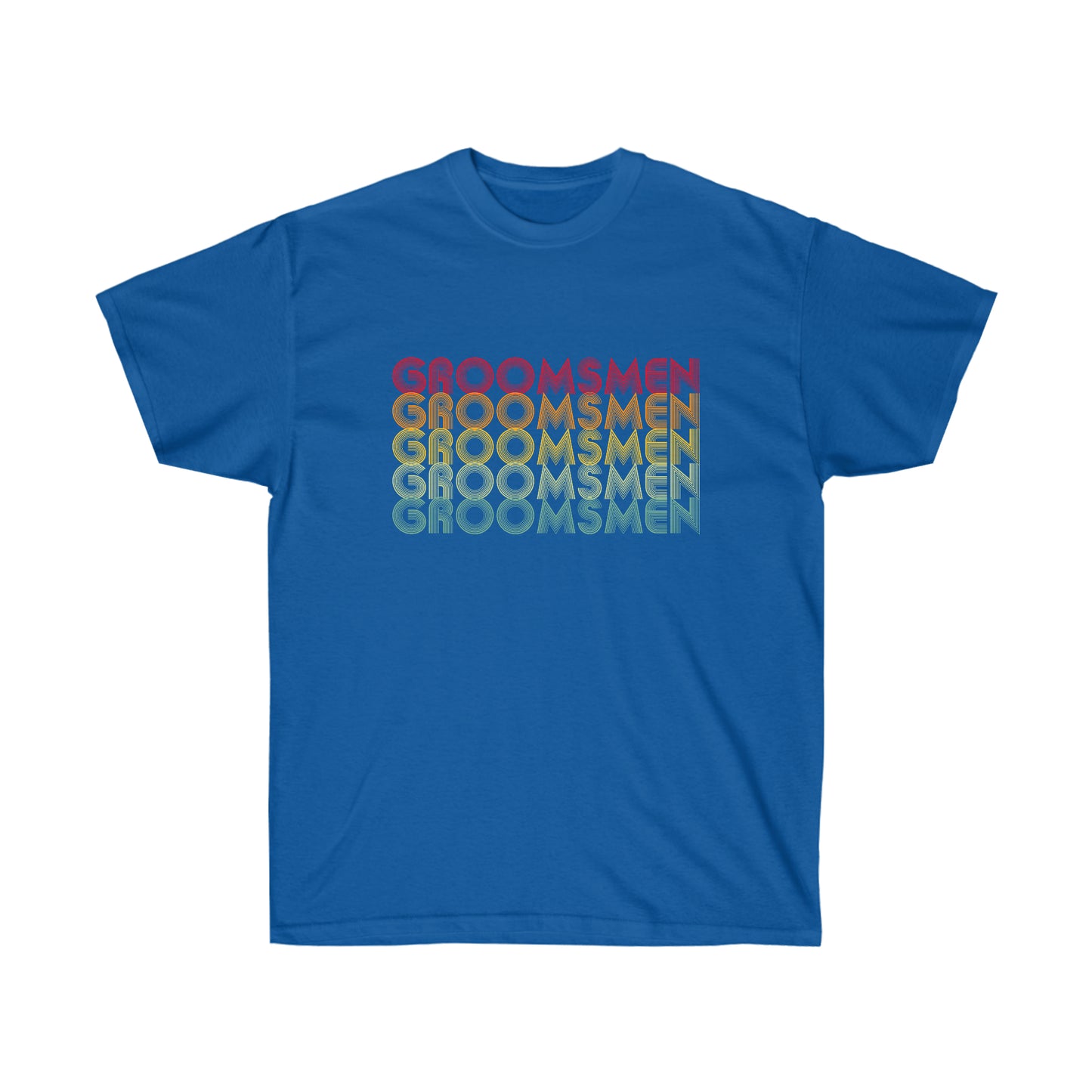 Groomsmen Engagament Party Retro Fade, S-5XL, Unisex Ultra Cotton Tee