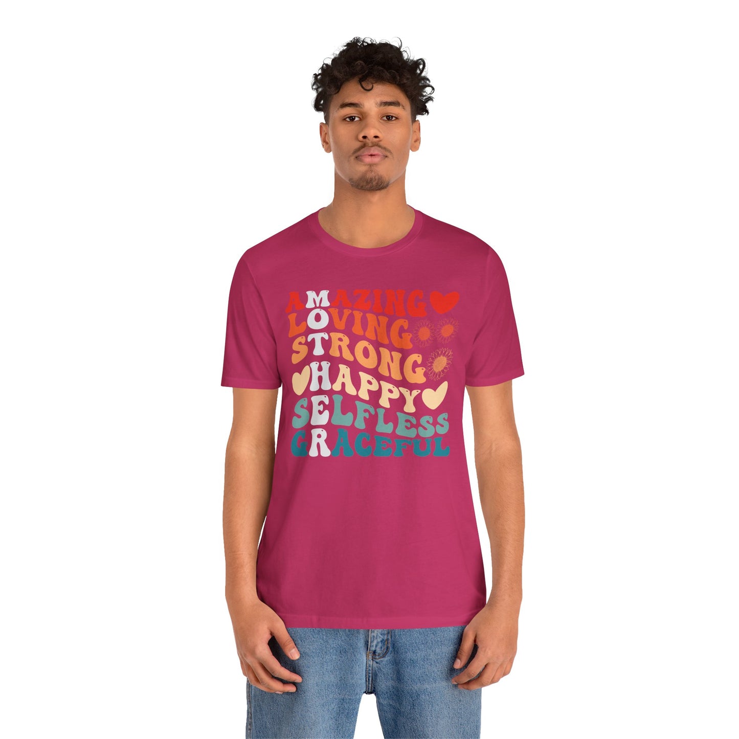 Mother's Day, Amazing Mother, XS-3XL, Unisex Jersey Short Sleeve Tee