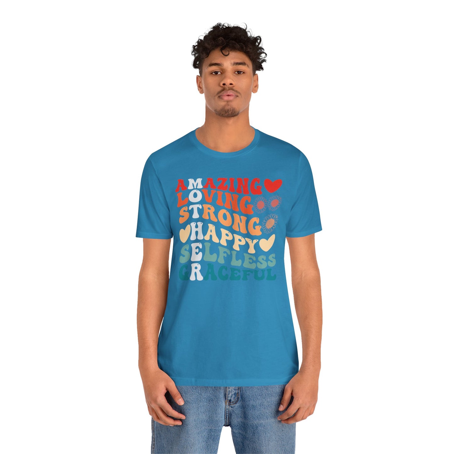 Mother's Day, Amazing Mother, XS-3XL, Unisex Jersey Short Sleeve Tee